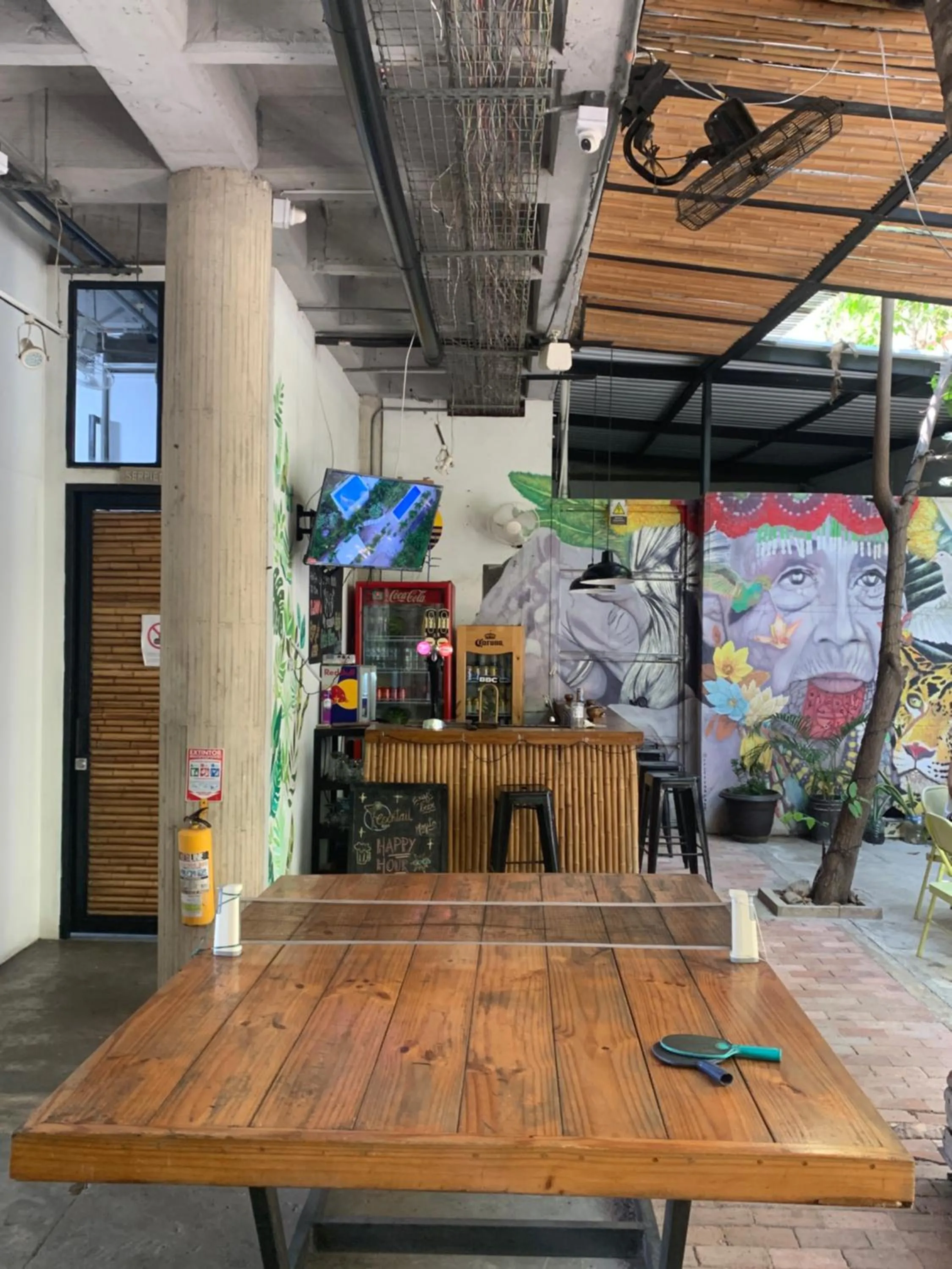 Evening entertainment in Santuario Getsemani Hostel