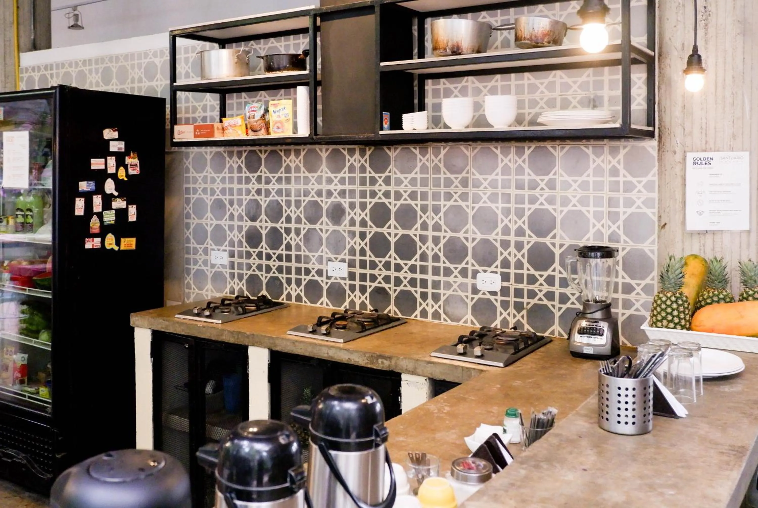 stove in Santuario Getsemani Hostel