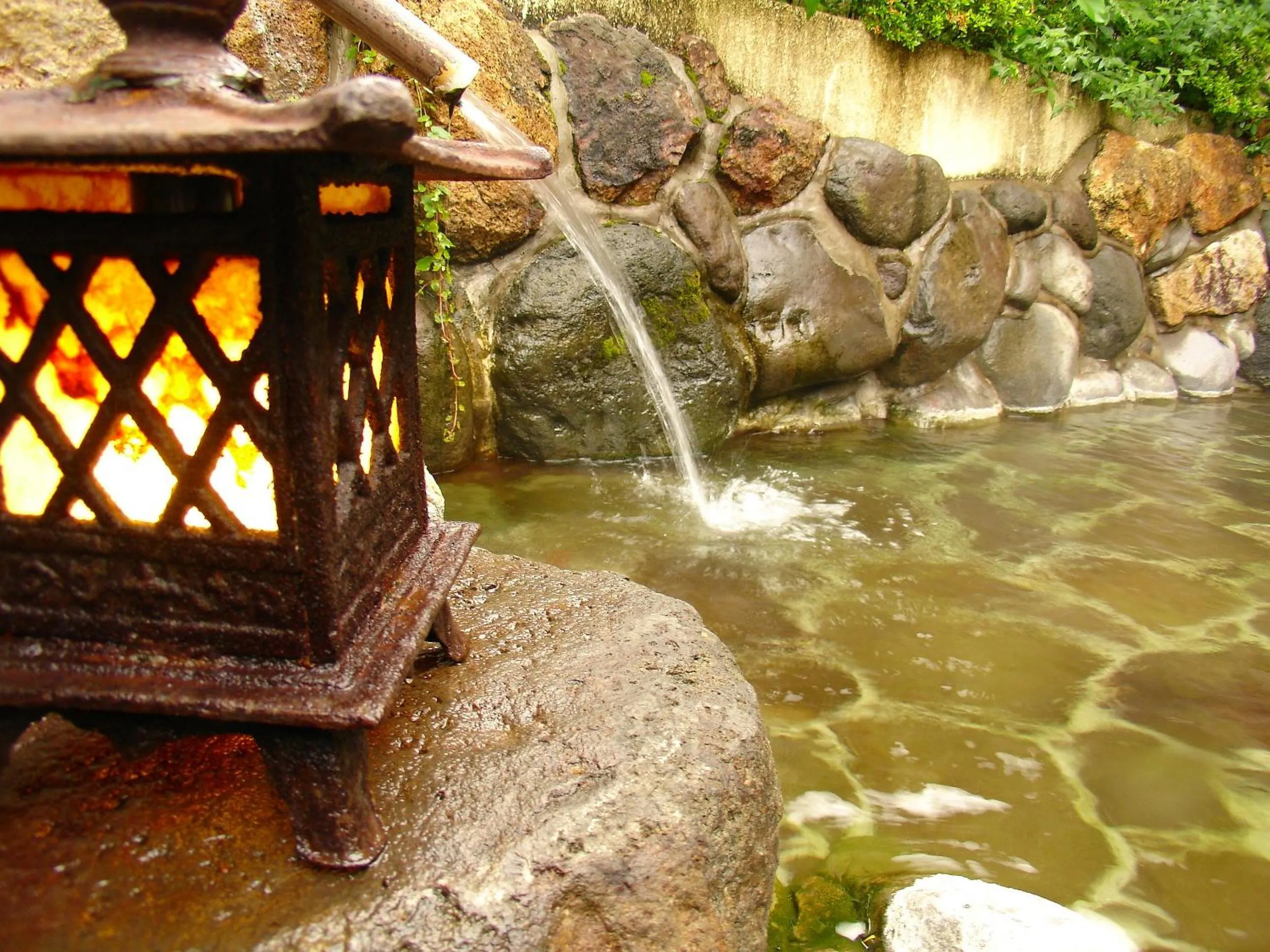Hot Spring Bath in Sakaya Ryokan Yoshina Onsen