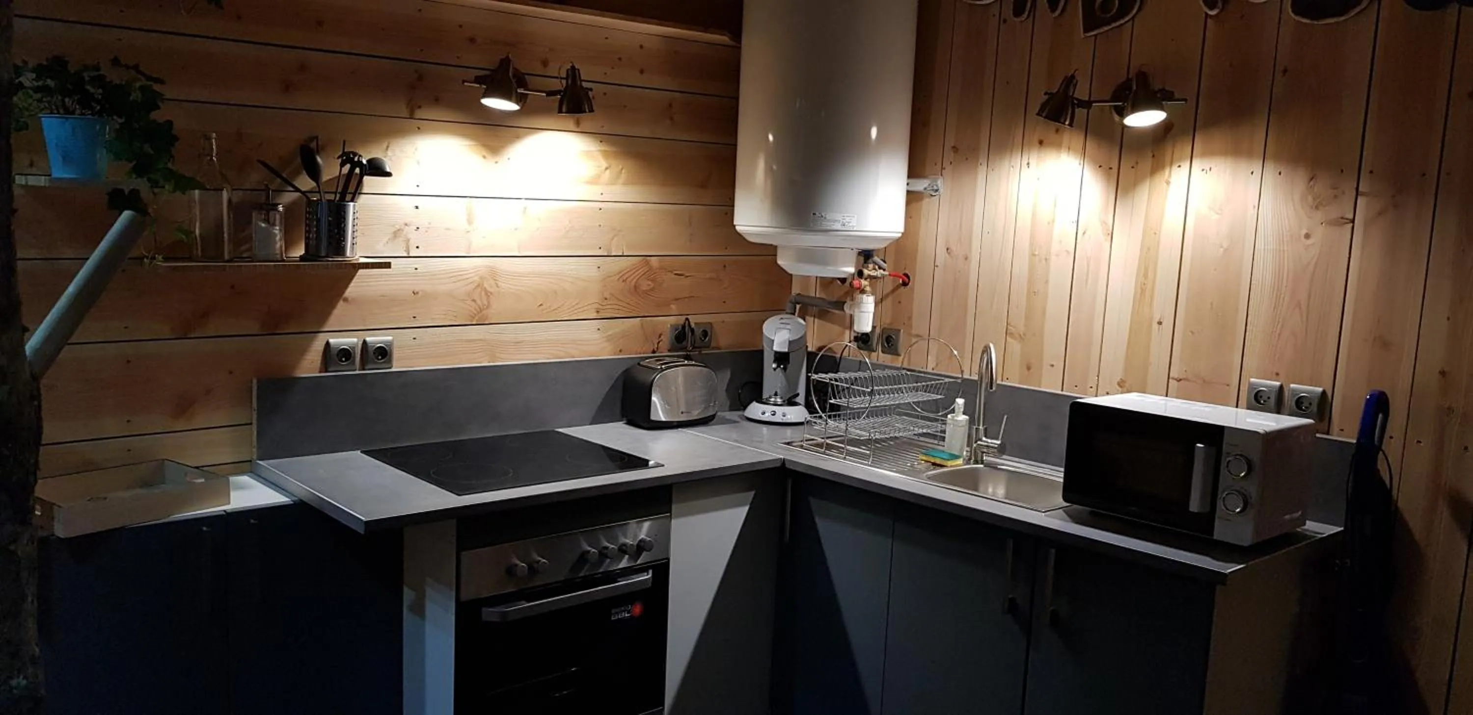 Kitchen or kitchenette in CABANE à DRINE