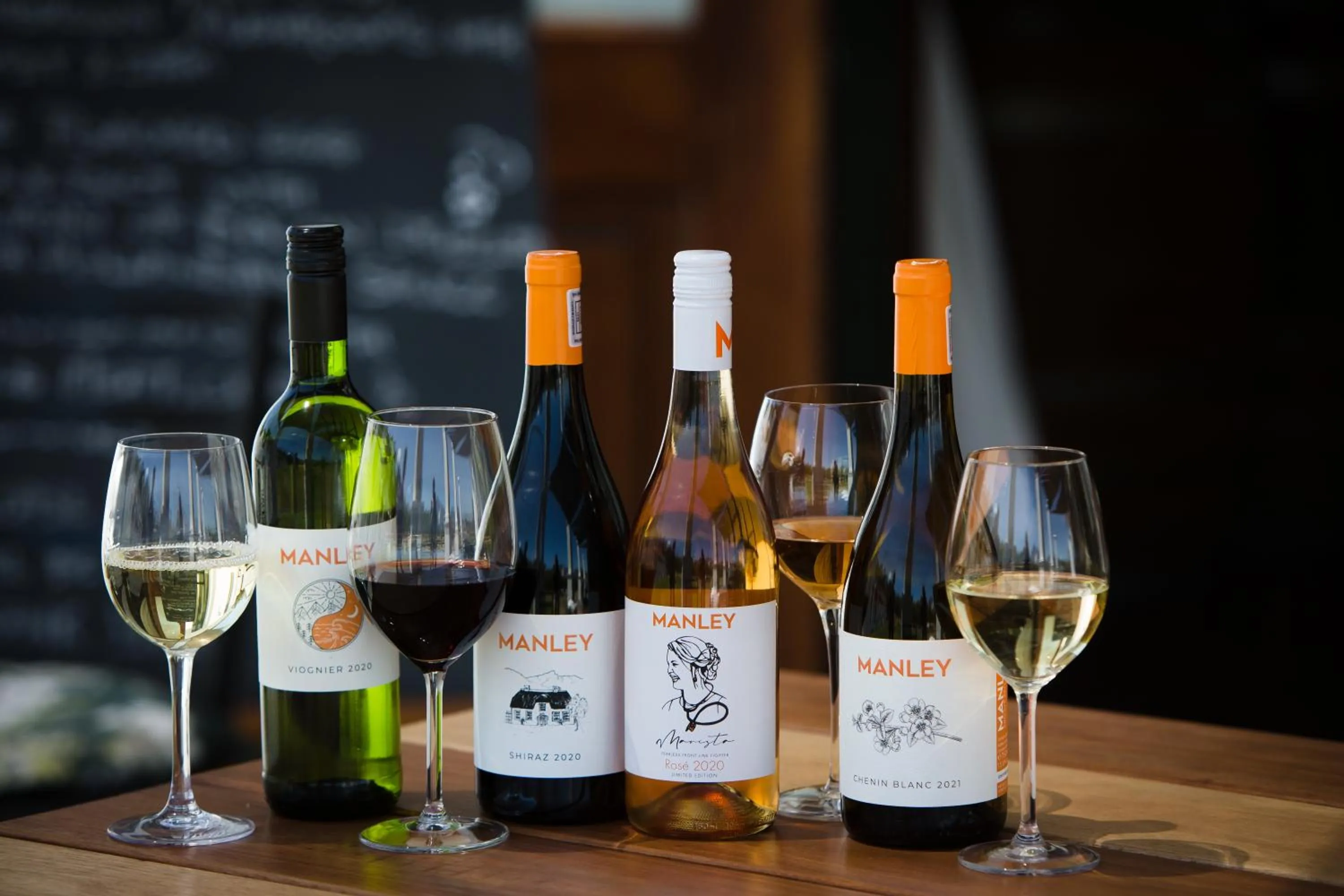 Alcoholic drinks in Manley Wine Estate