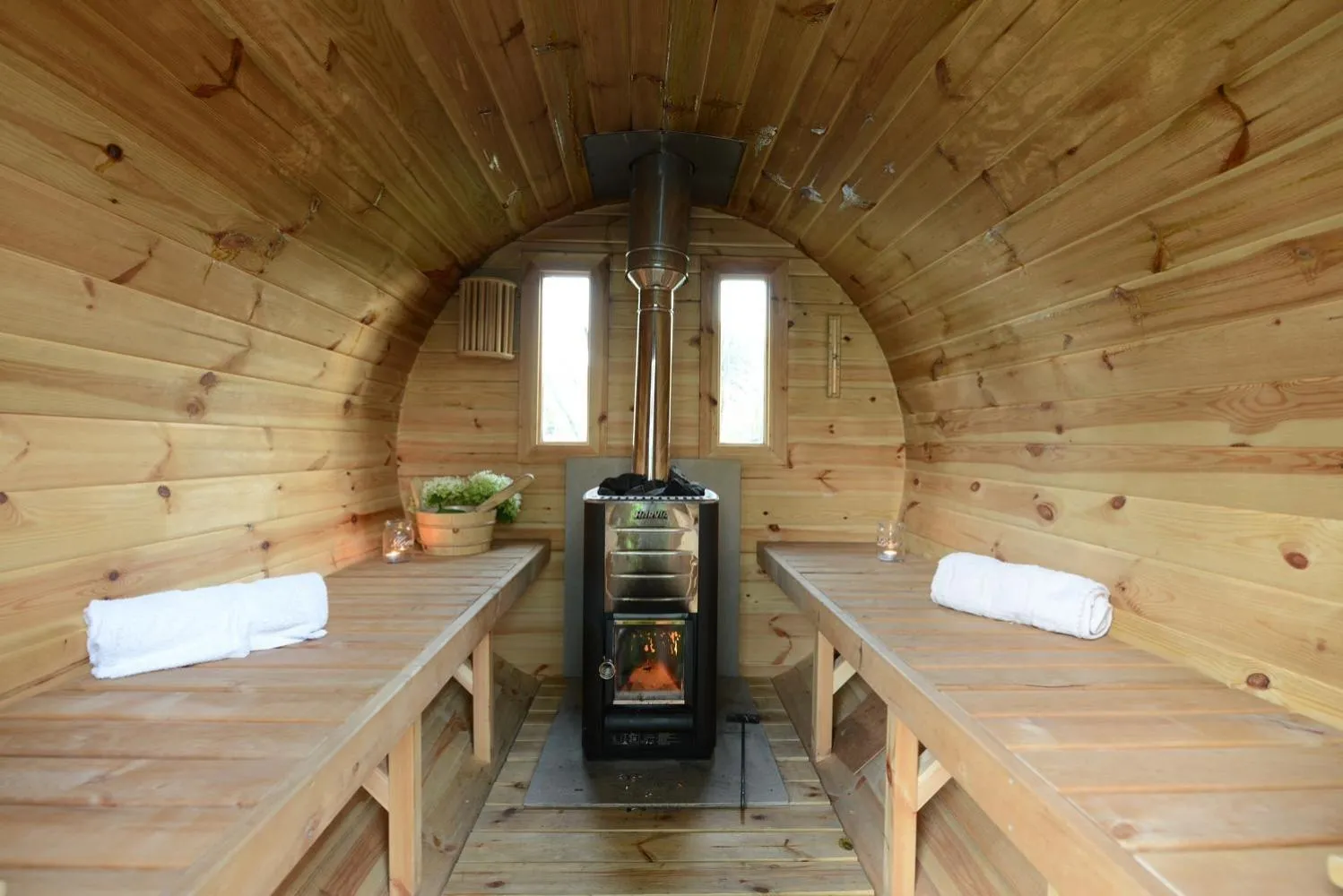 Sauna in Guesthouse De Witte Merel Deluxe