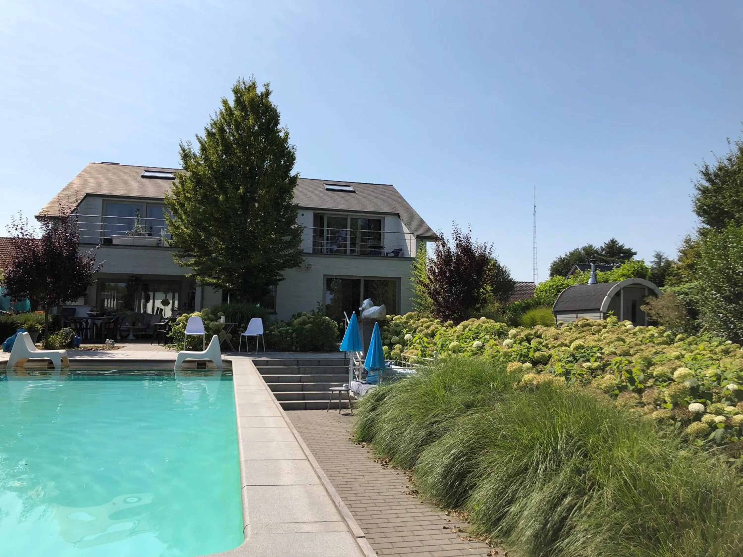 Garden in Guesthouse De Witte Merel Deluxe
