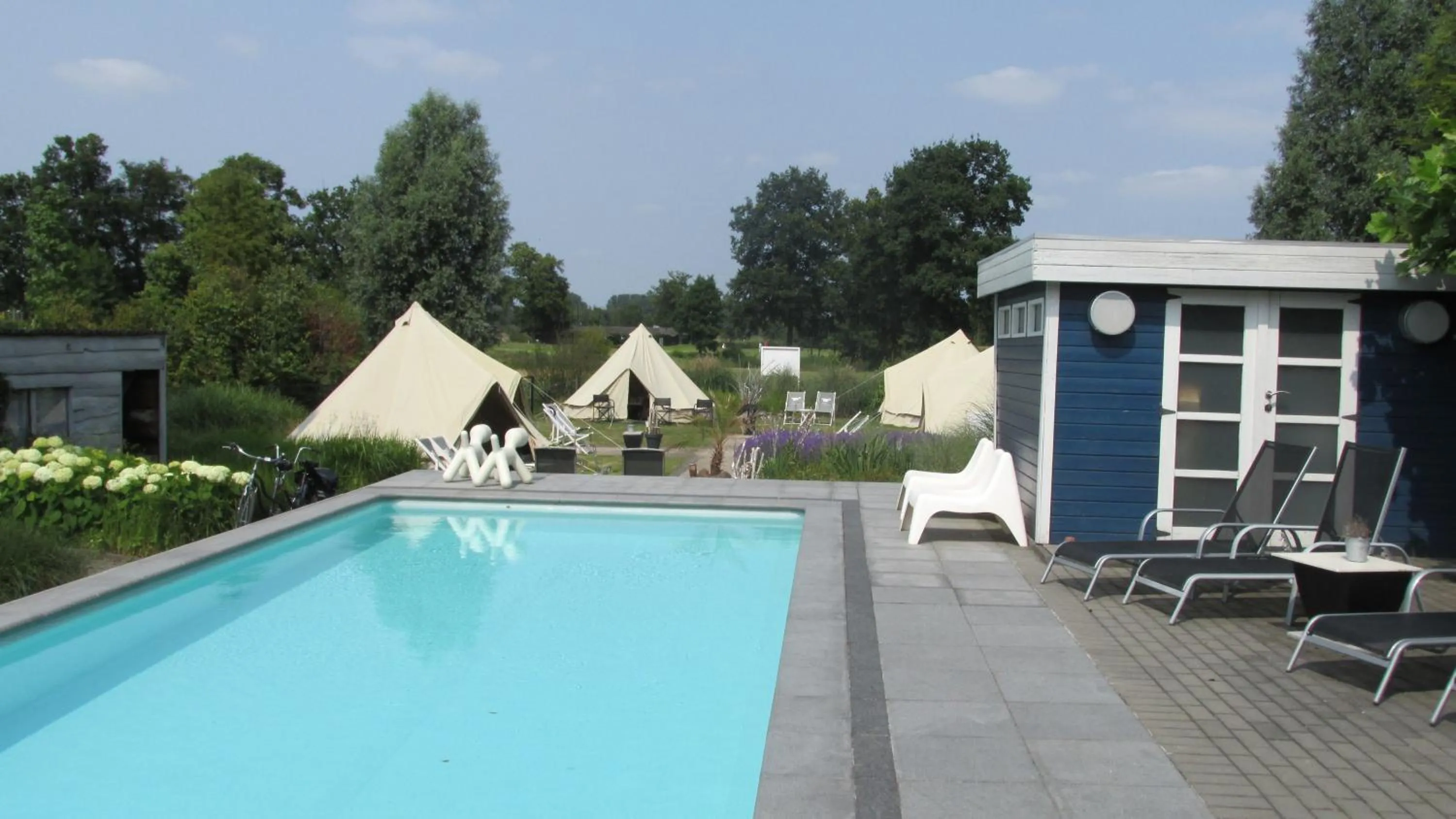 Garden in Guesthouse De Witte Merel Deluxe