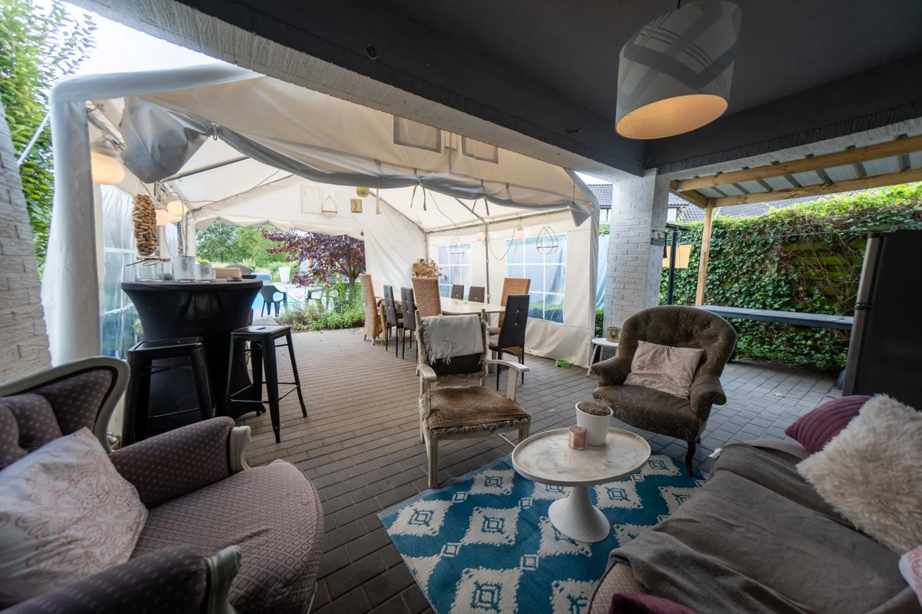 Balcony/Terrace in Guesthouse De Witte Merel Deluxe