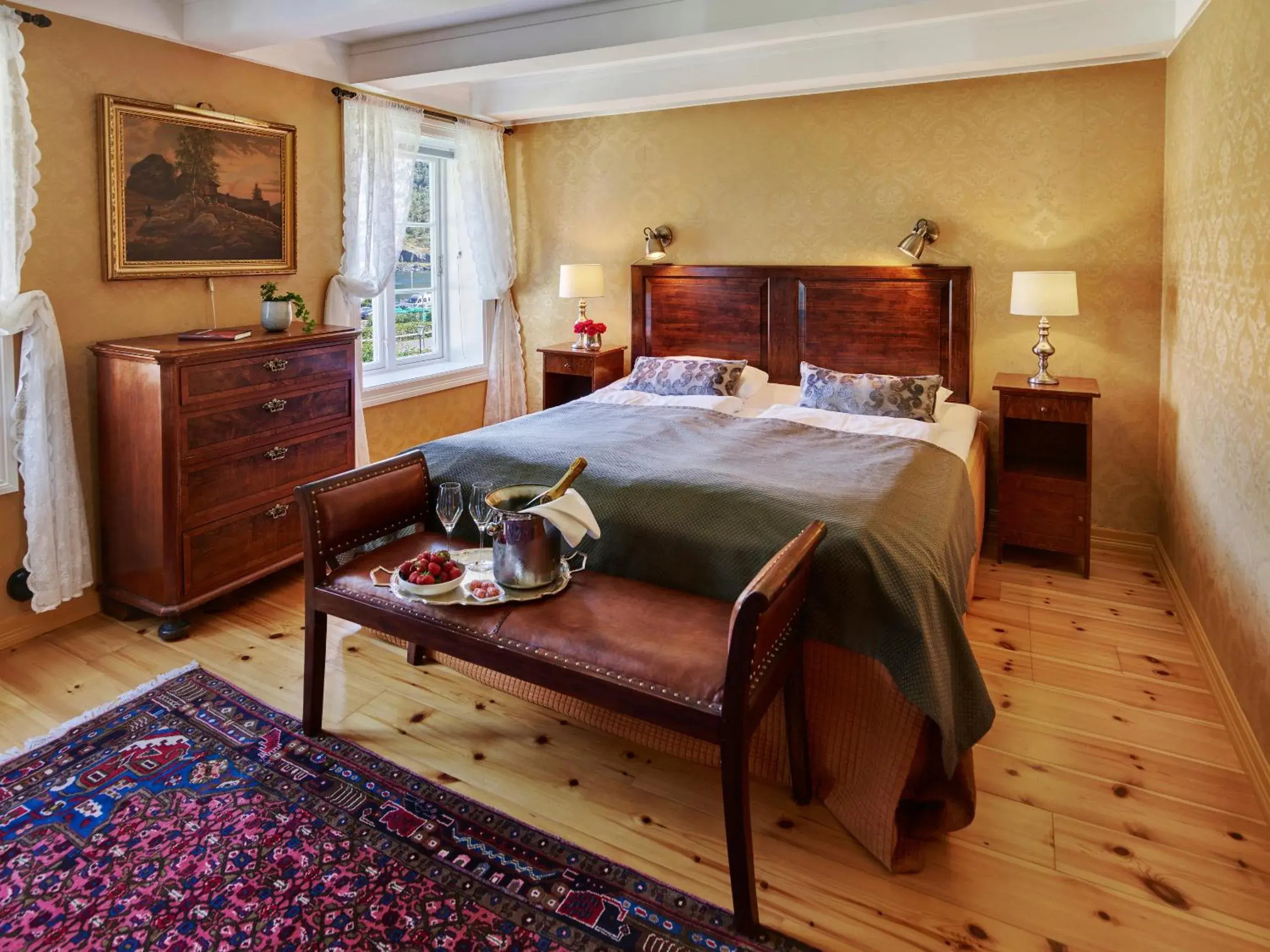 Bed in Fretheim Hotel Bed in Fretheim Hotel