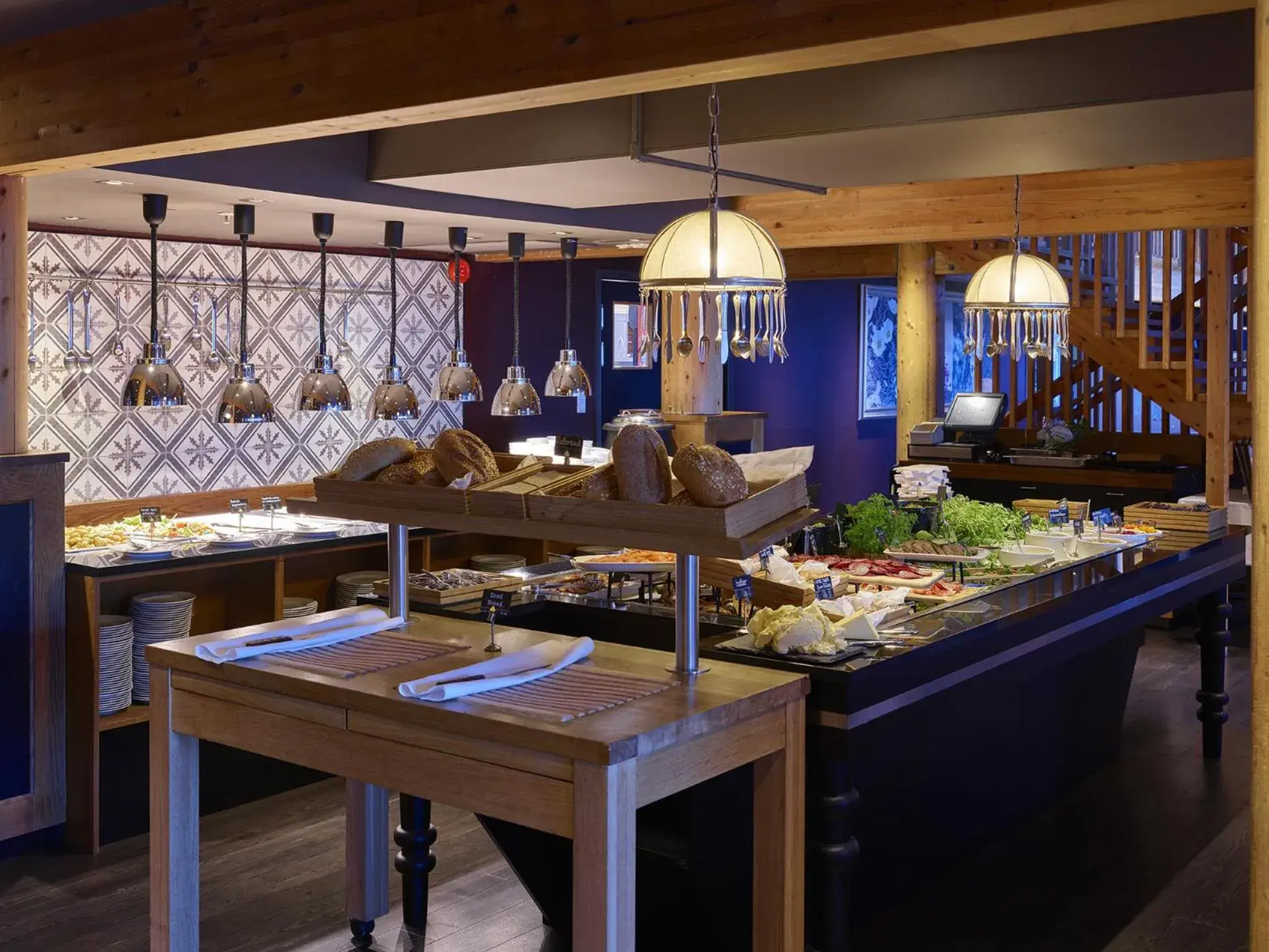 American breakfast in Fretheim Hotel American breakfast in Fretheim Hotel