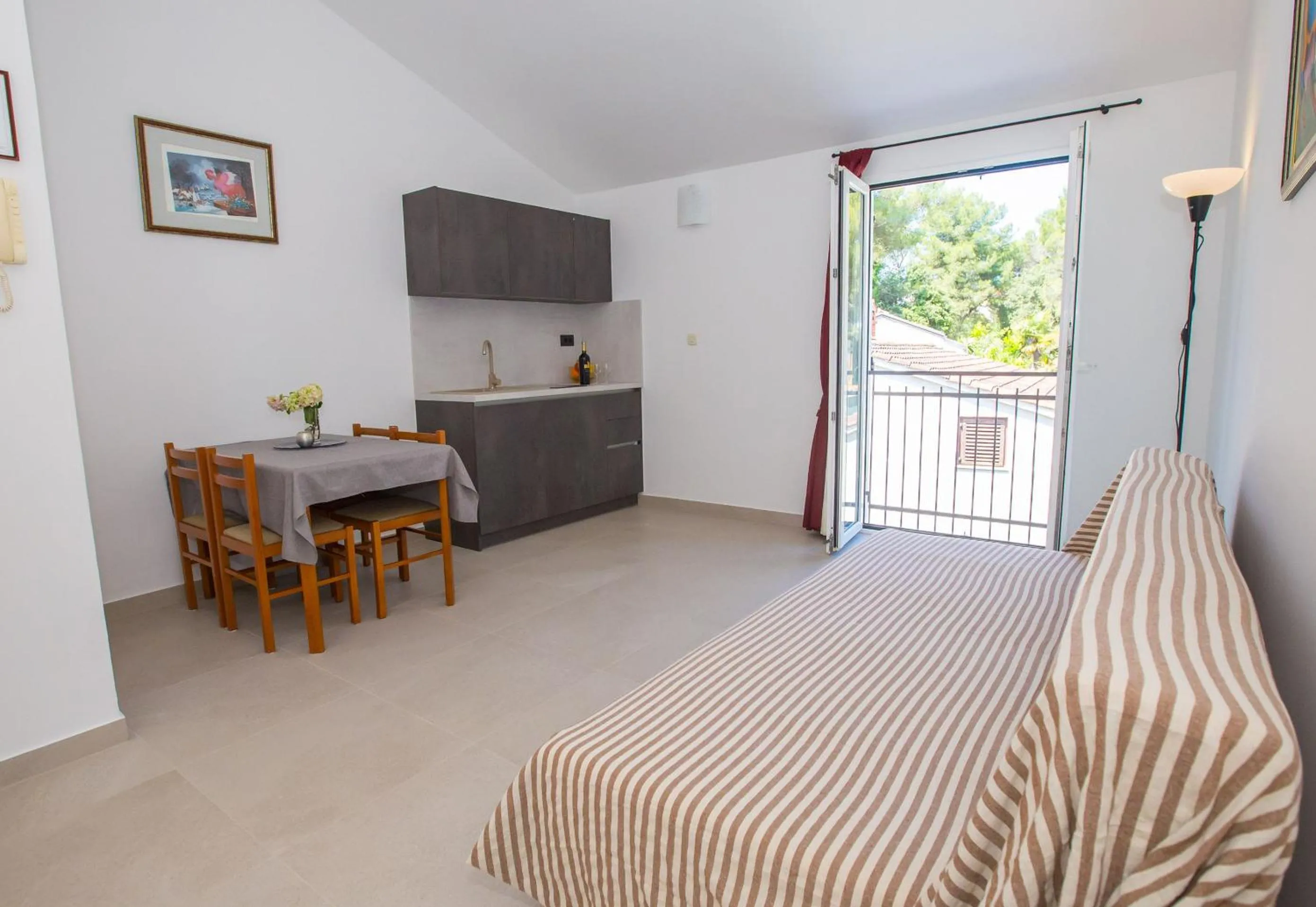 Living room, Bed in Apartments Villa Borik
