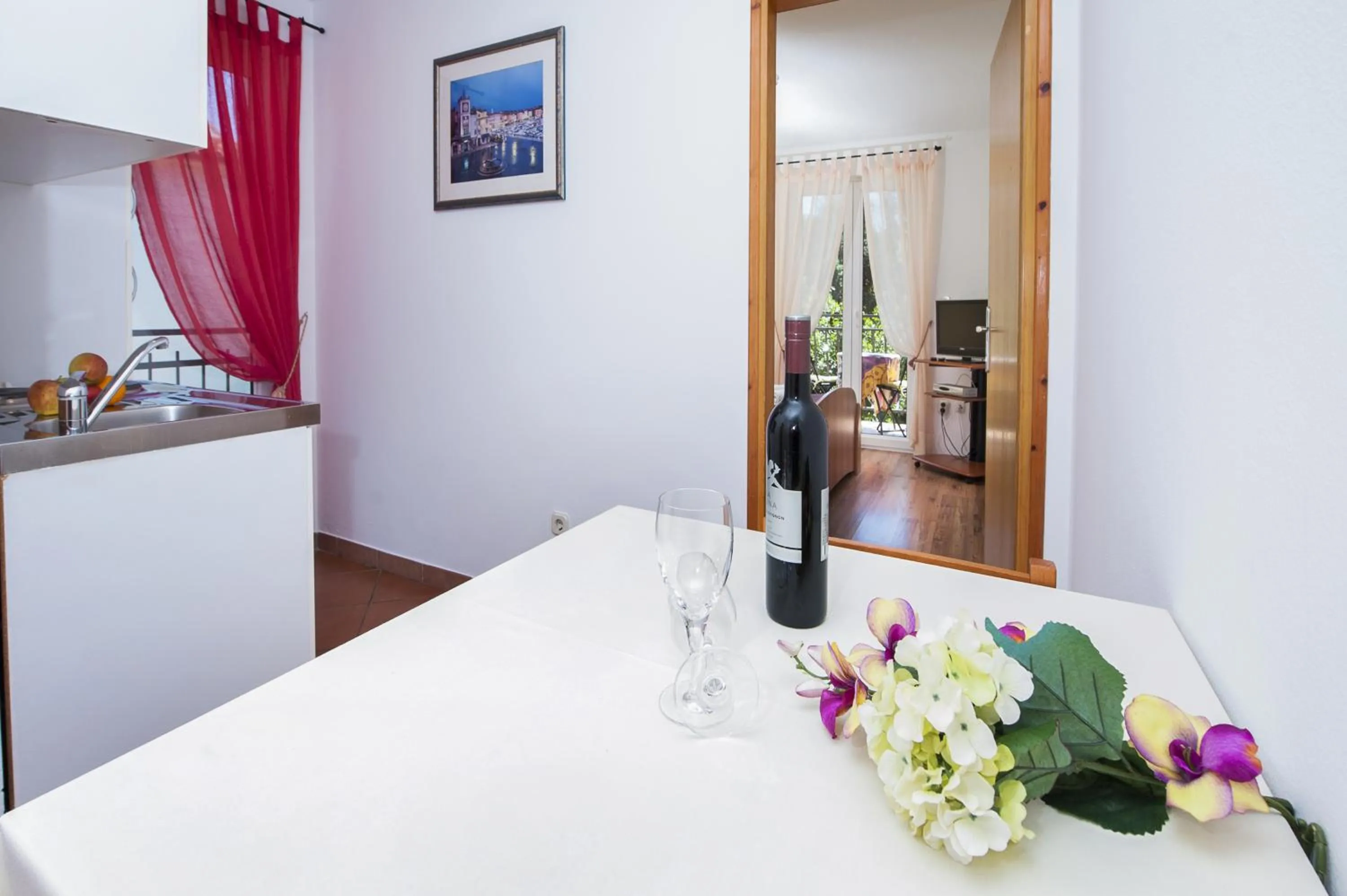 Dining area in Apartments Villa Borik