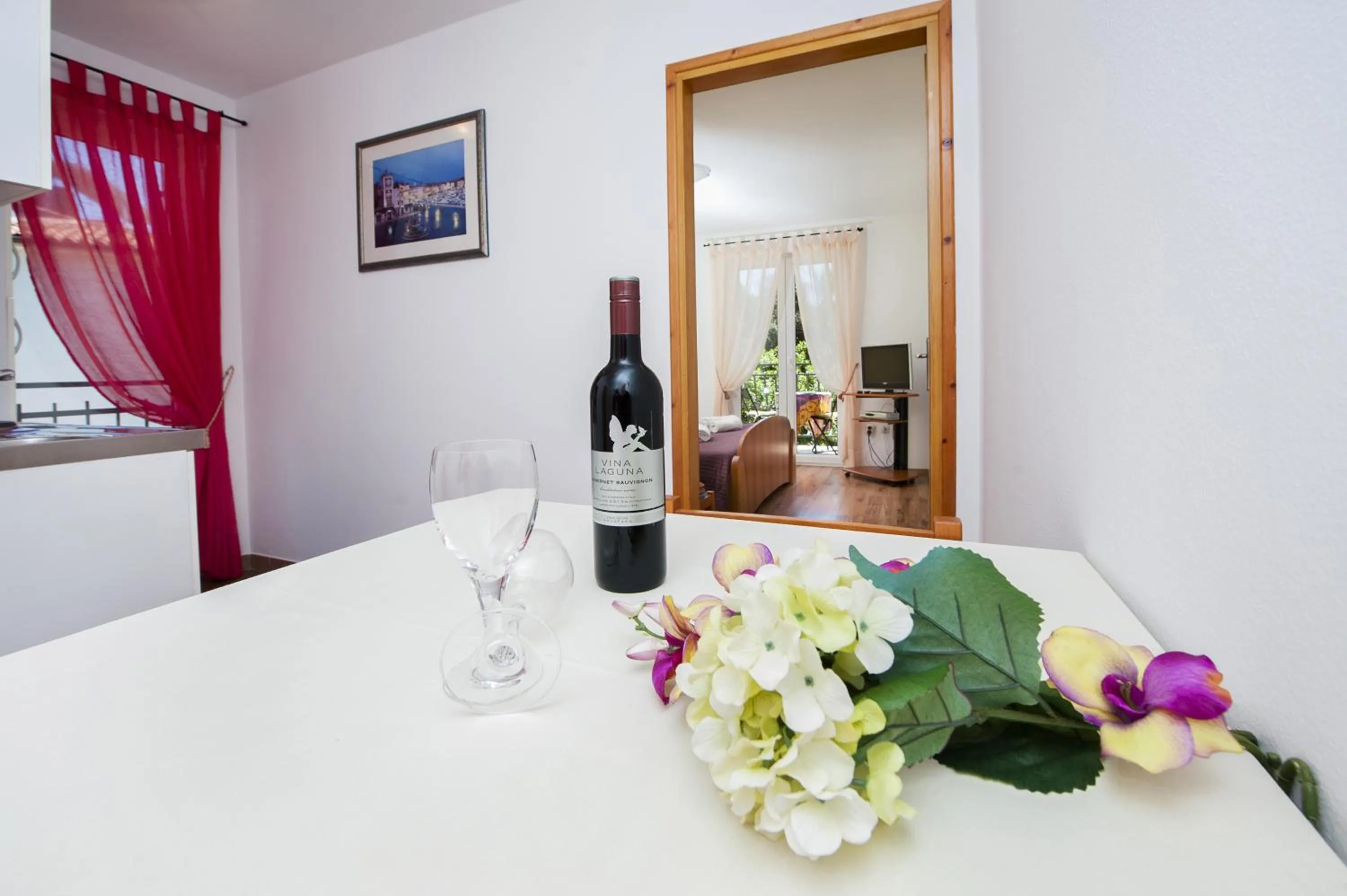 Dining area in Apartments Villa Borik