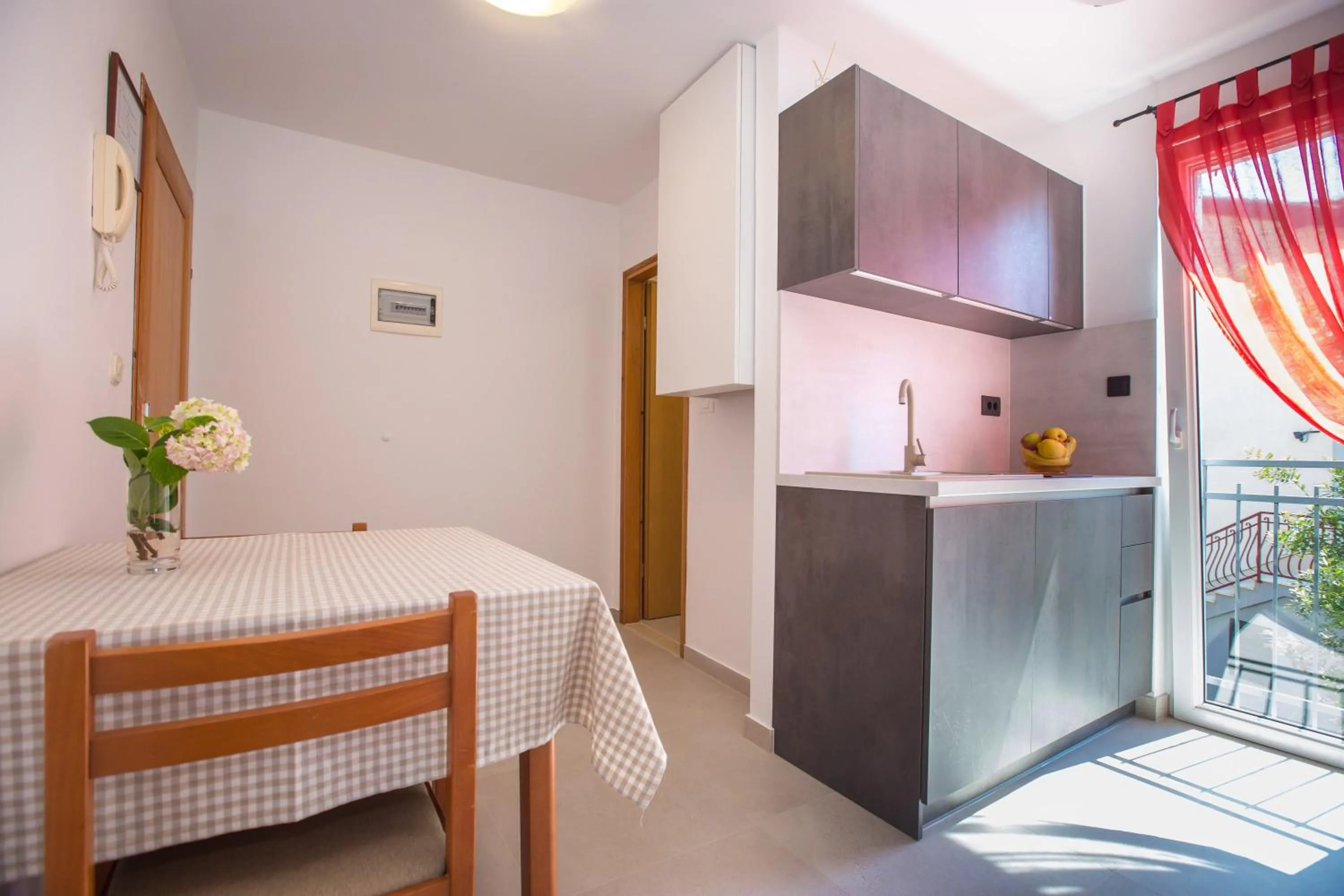 Kitchen or kitchenette in Apartments Villa Borik