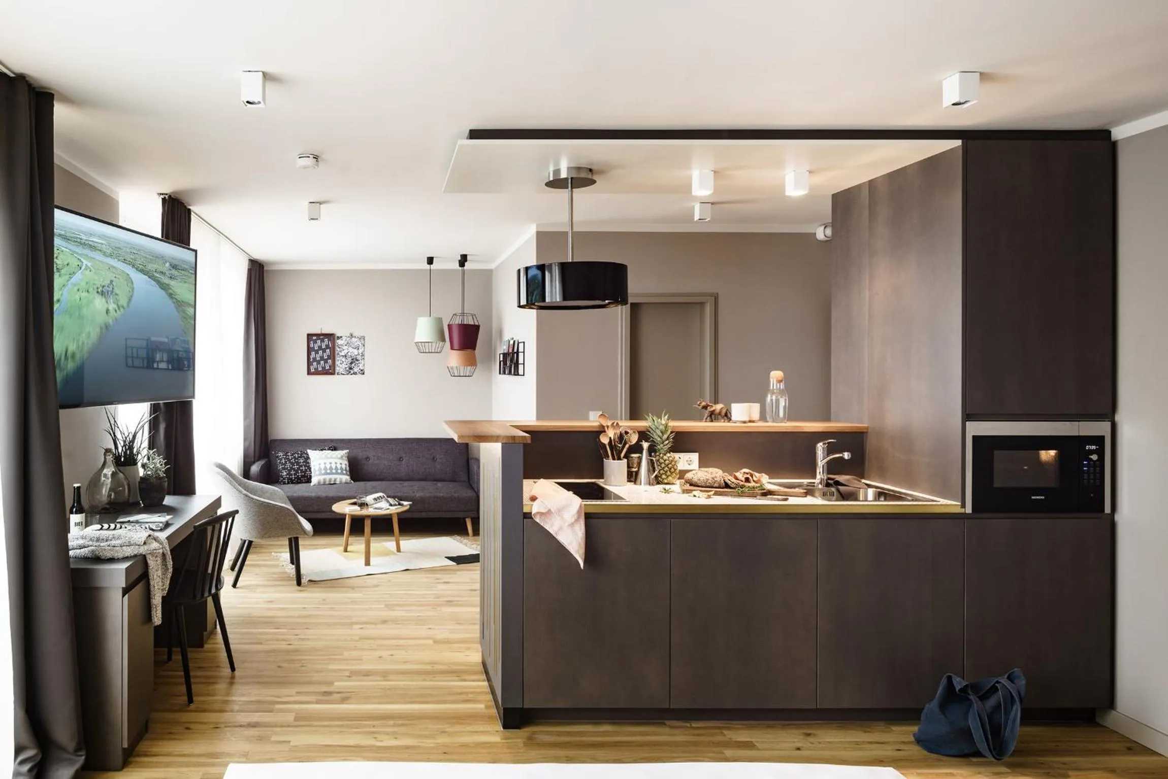 Kitchen or kitchenette in Bold Hotel München Zentrum