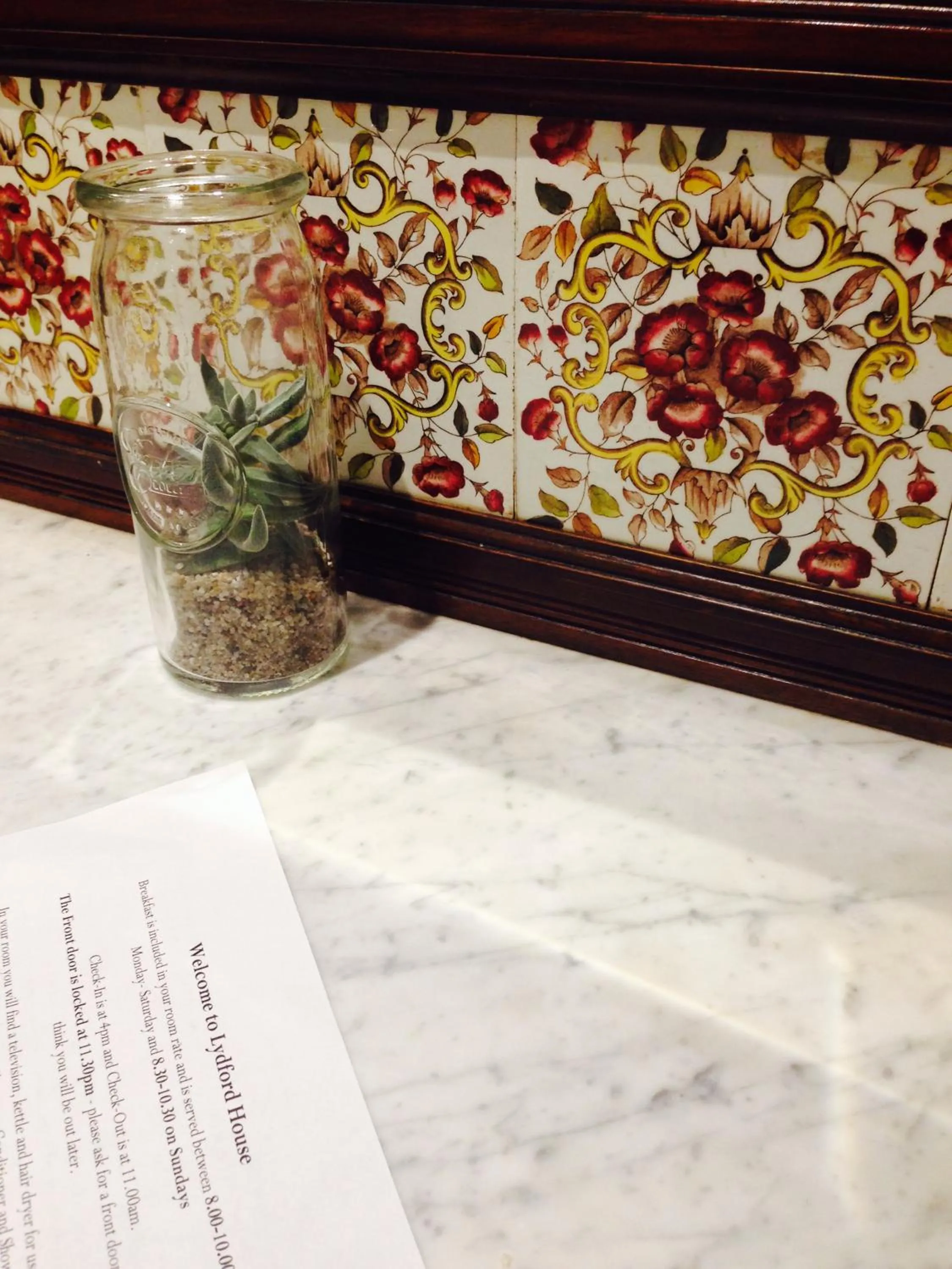 Decorative detail in Lydford House