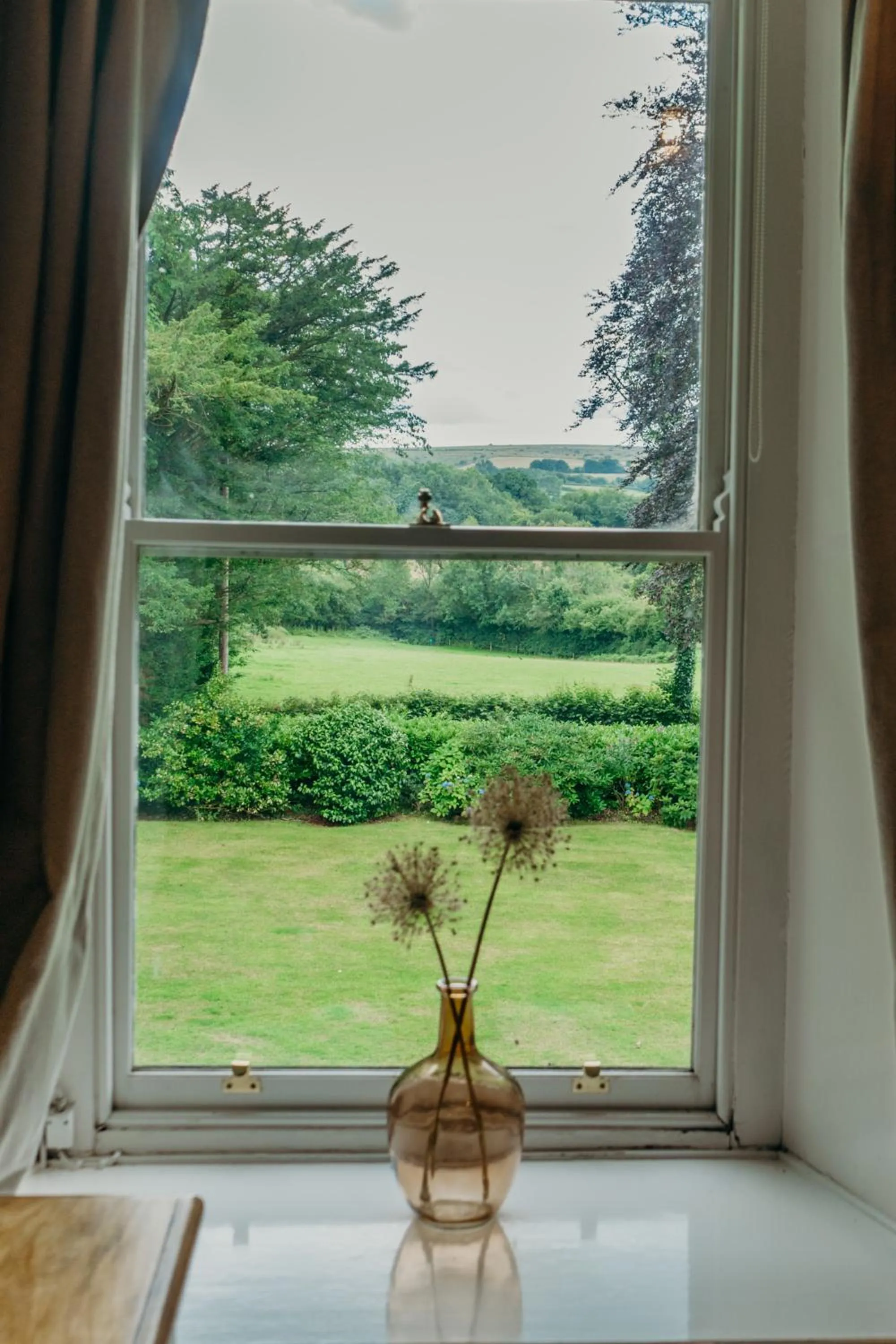 Garden view in Lydford House