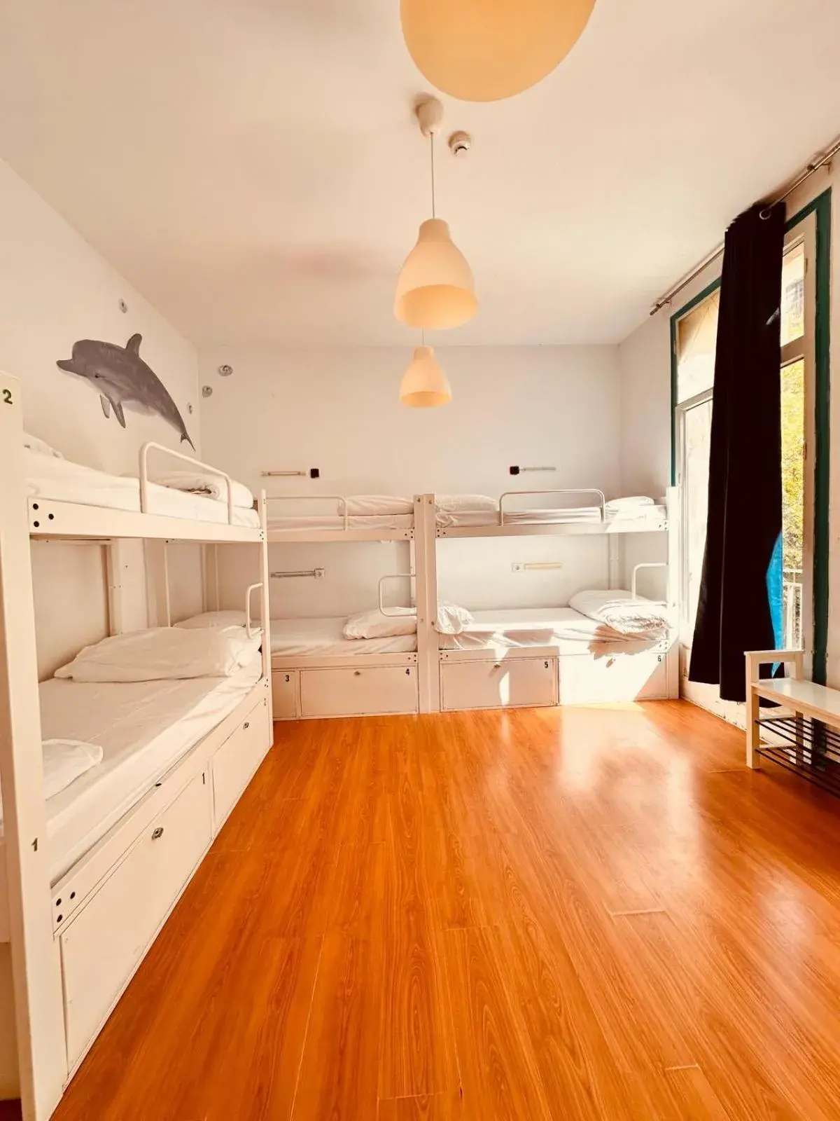 Single Bed in Female Dormitory Room in Mediterranean Hostel Barcelona Single Bed in Female Dormitory Room in Mediterranean Hostel Barcelona