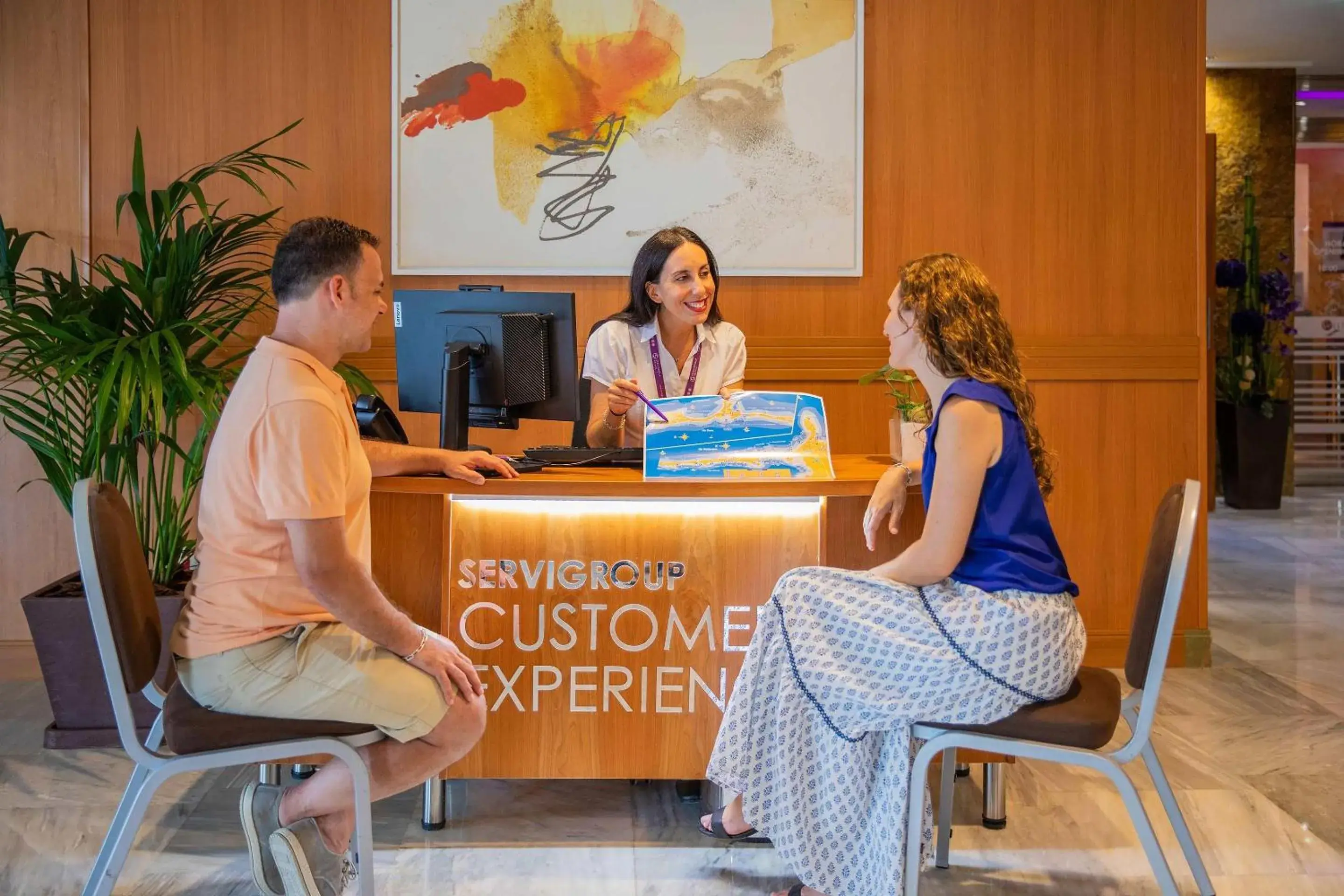 Lobby or reception in Hotel Servigroup Galua Lobby or reception in Hotel Servigroup Galua