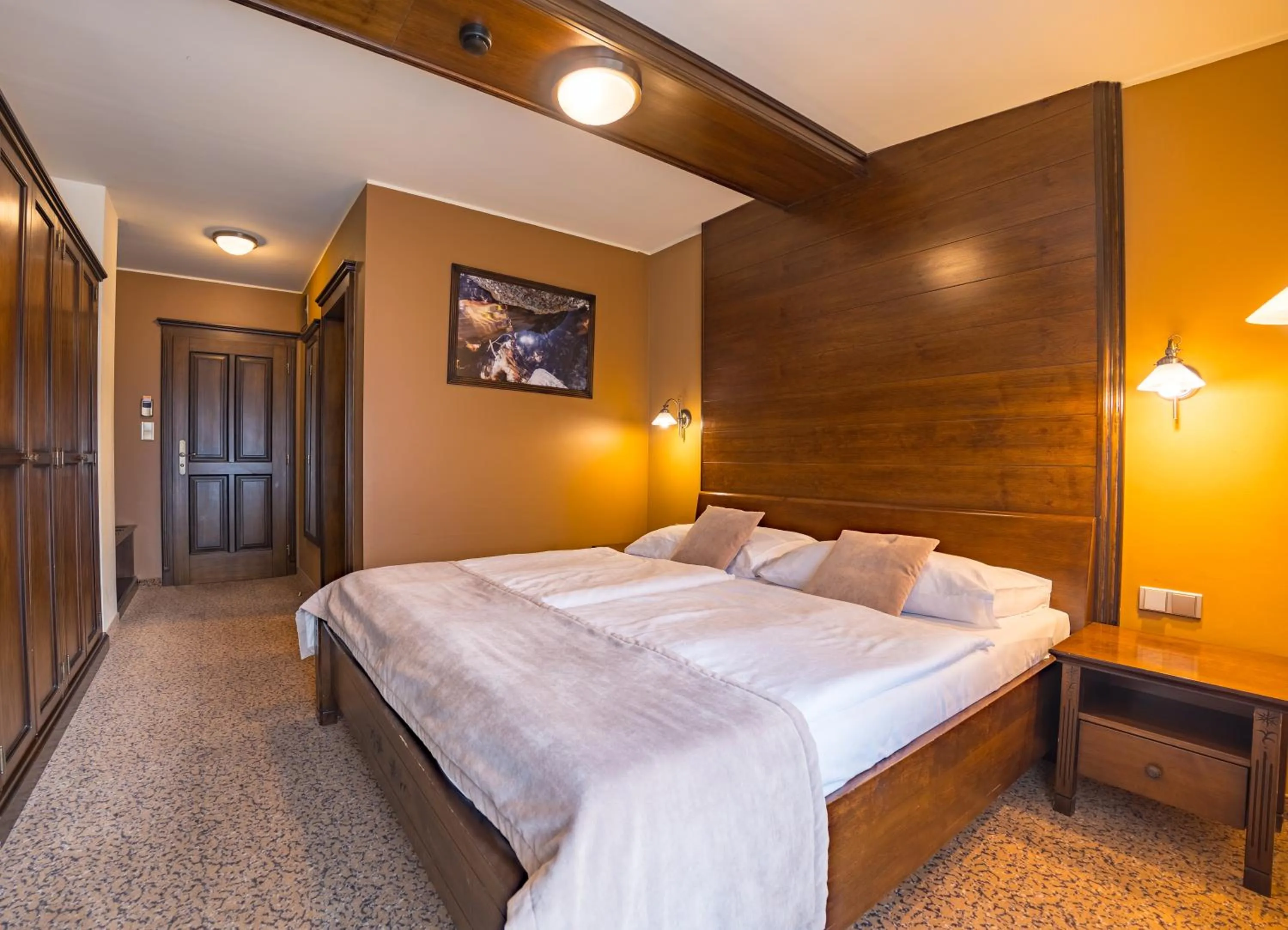 Photo of the whole room, Bed in APLEND Wellness Hotel Borovica