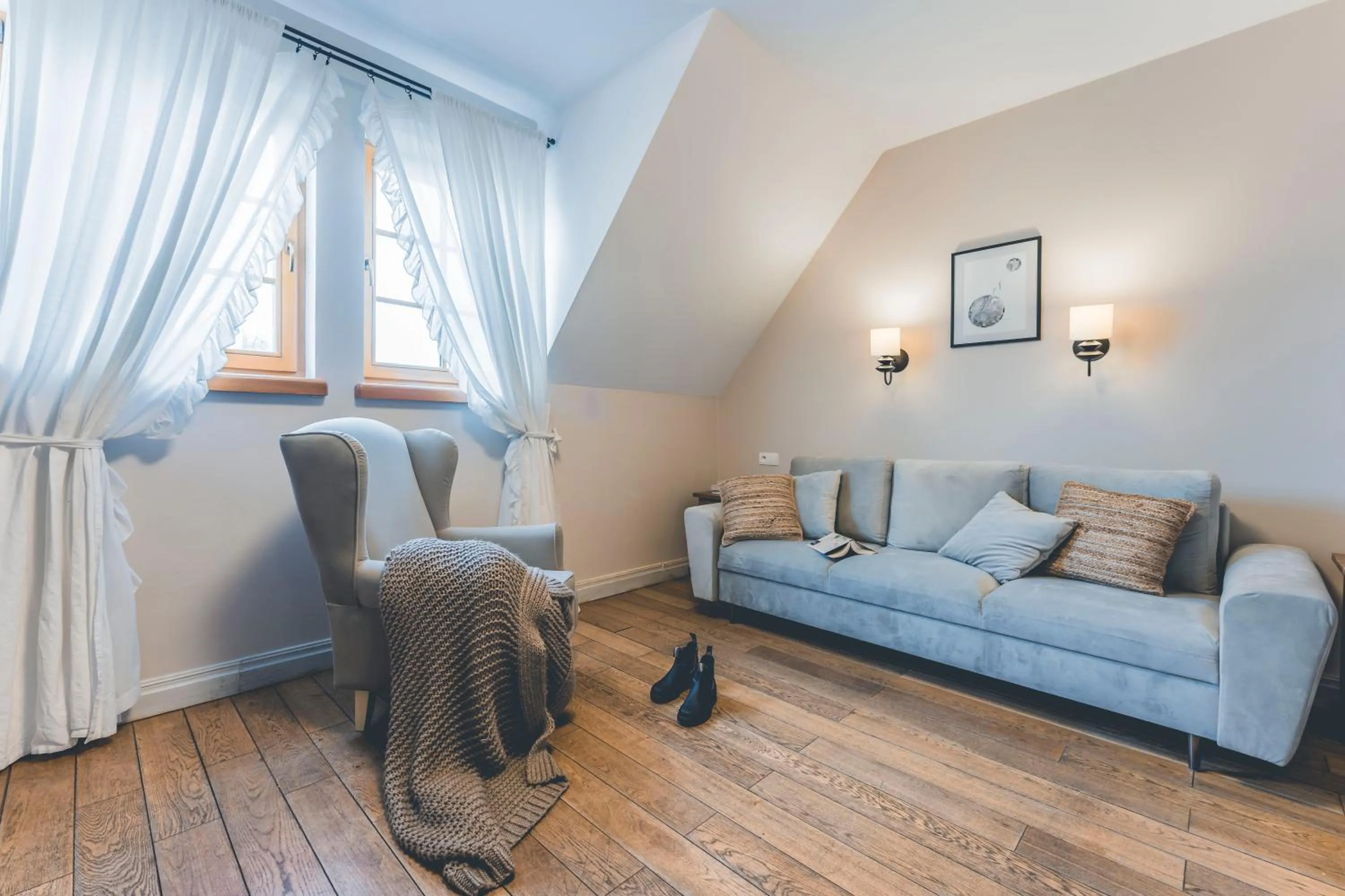 Seating area in Łubinowe Wzgórze - Wioska Zdrowia