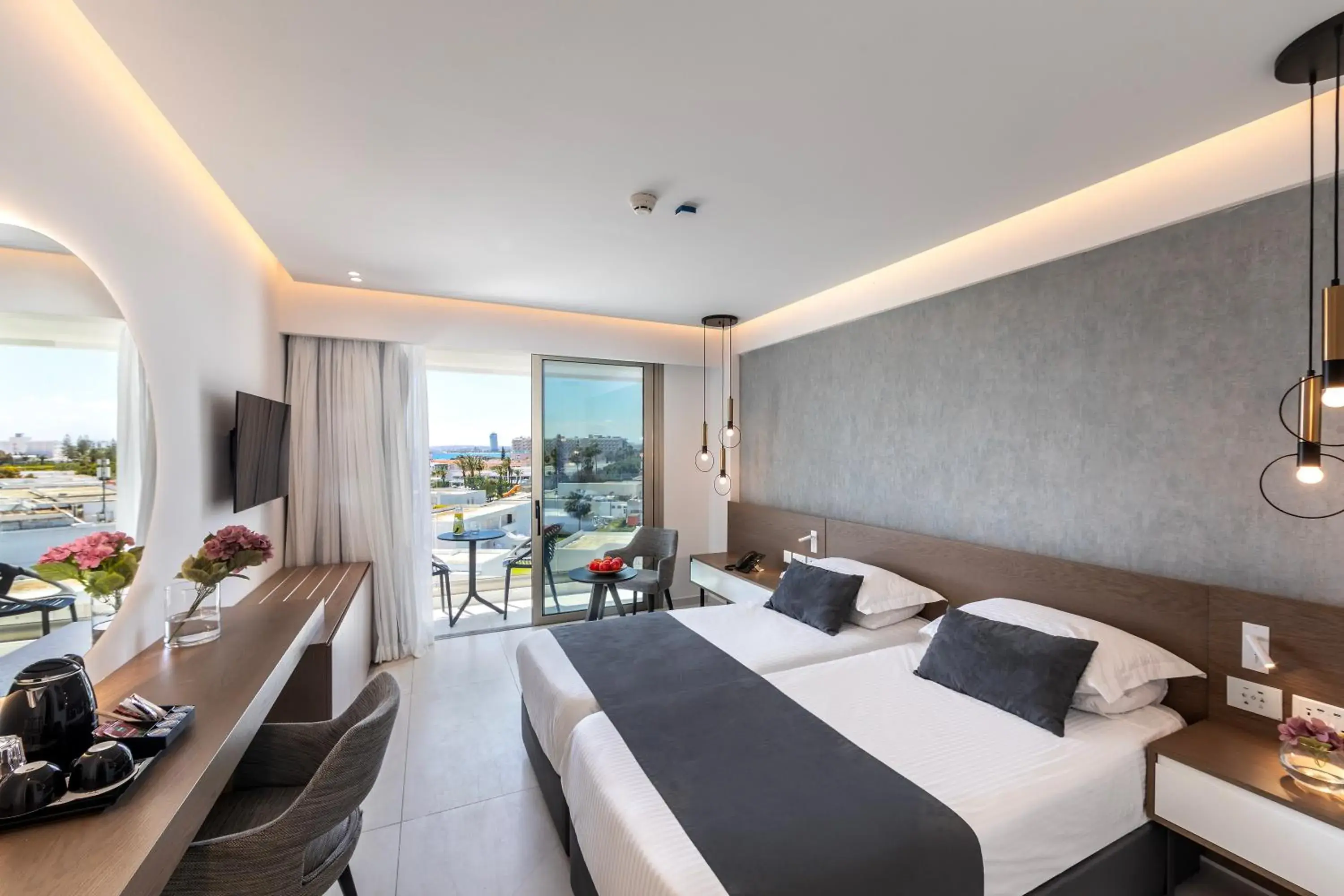 Bed in Pavlo Napa Beach Hotel