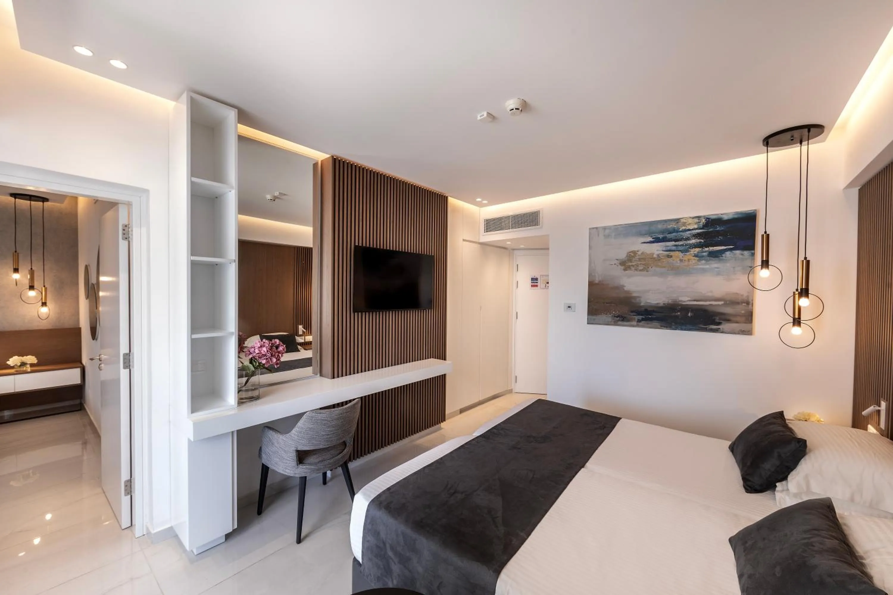 Bed in Pavlo Napa Beach Hotel