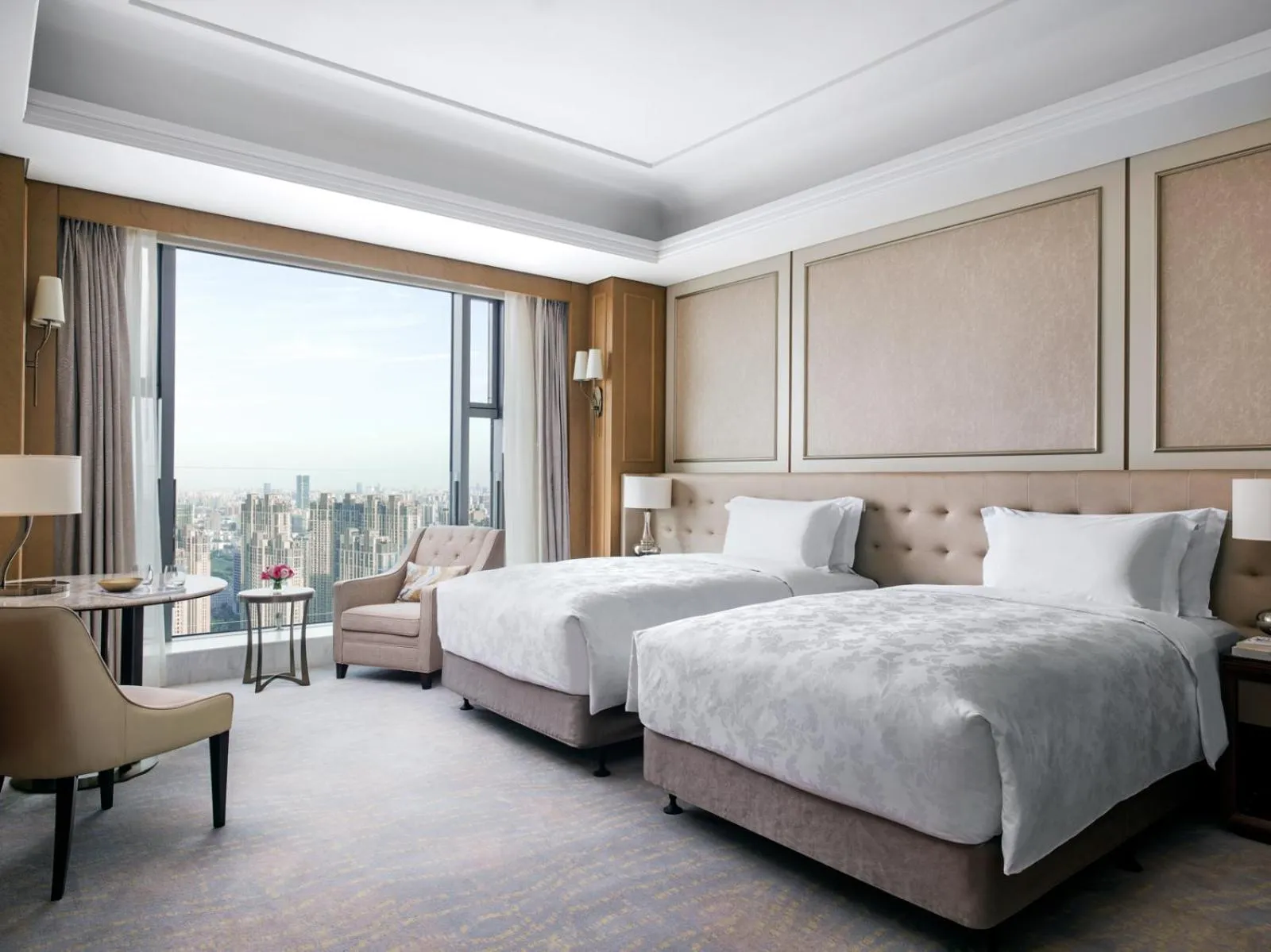 Bedroom, Bed in The Langham, Hefei