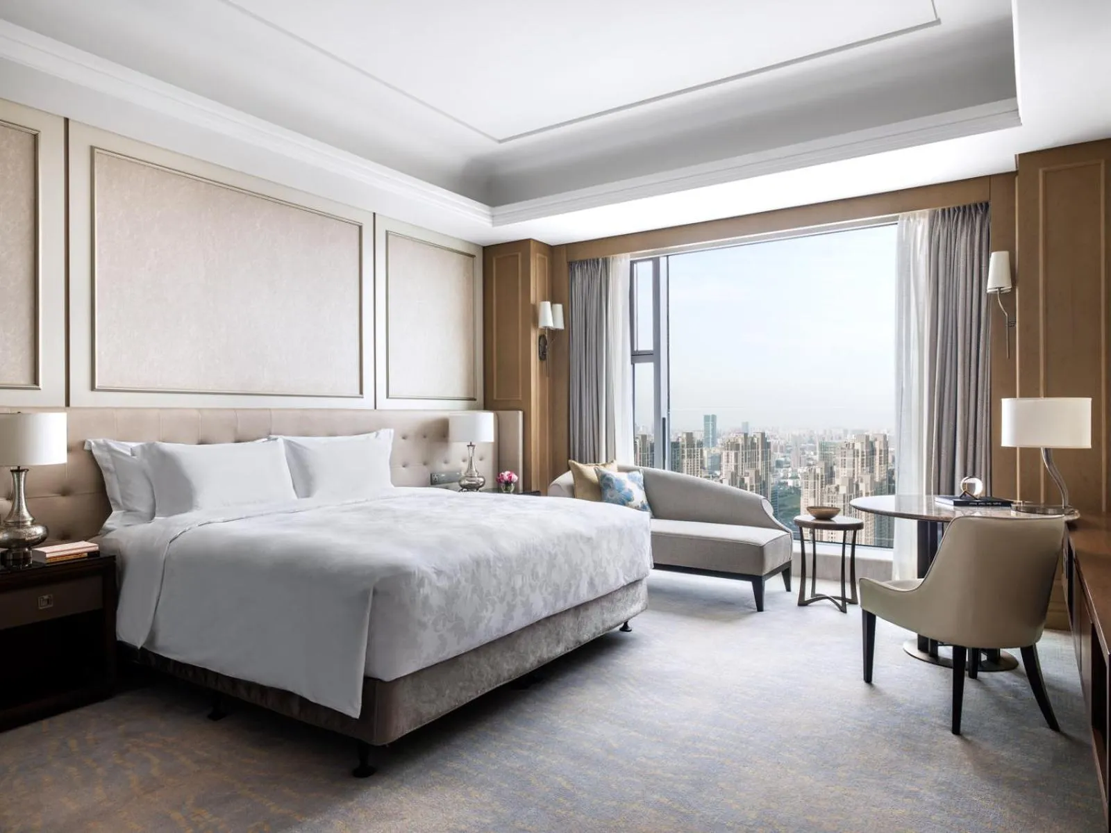 Bedroom, Bed in The Langham, Hefei