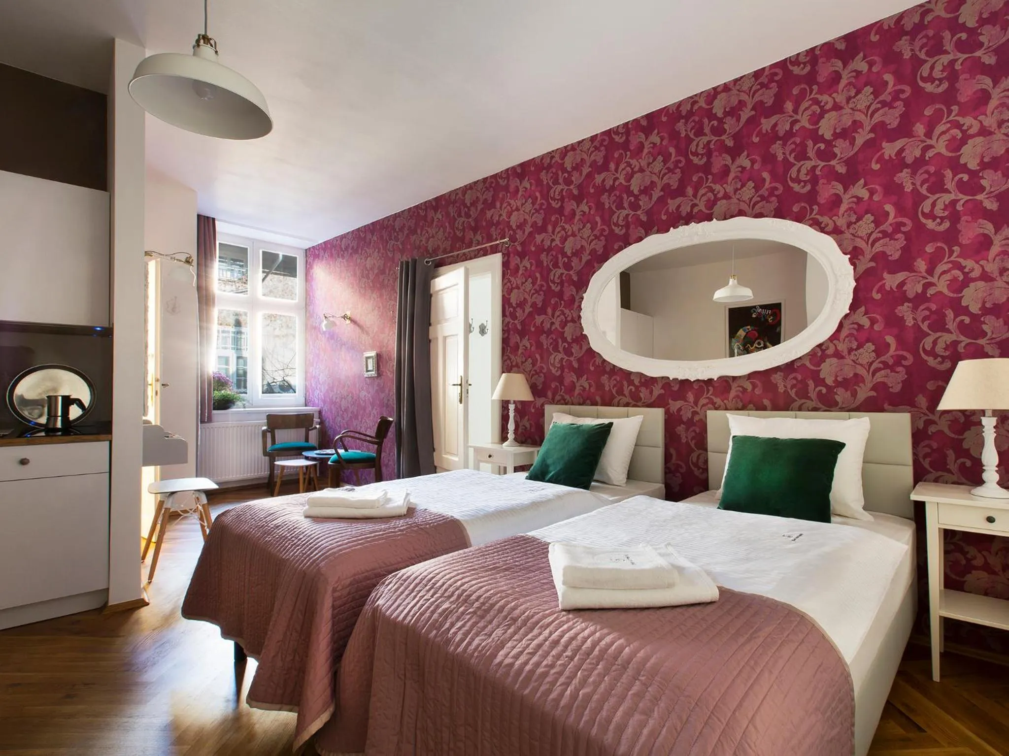 Bedroom, Bed in Antique Apartments Old Town