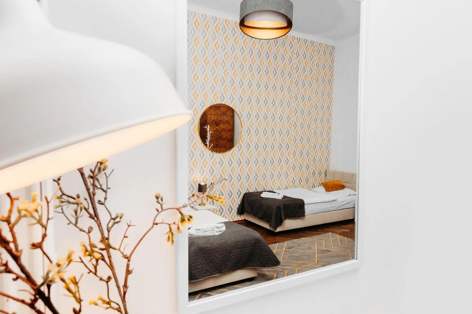 Bed in Antique Apartments Old Town