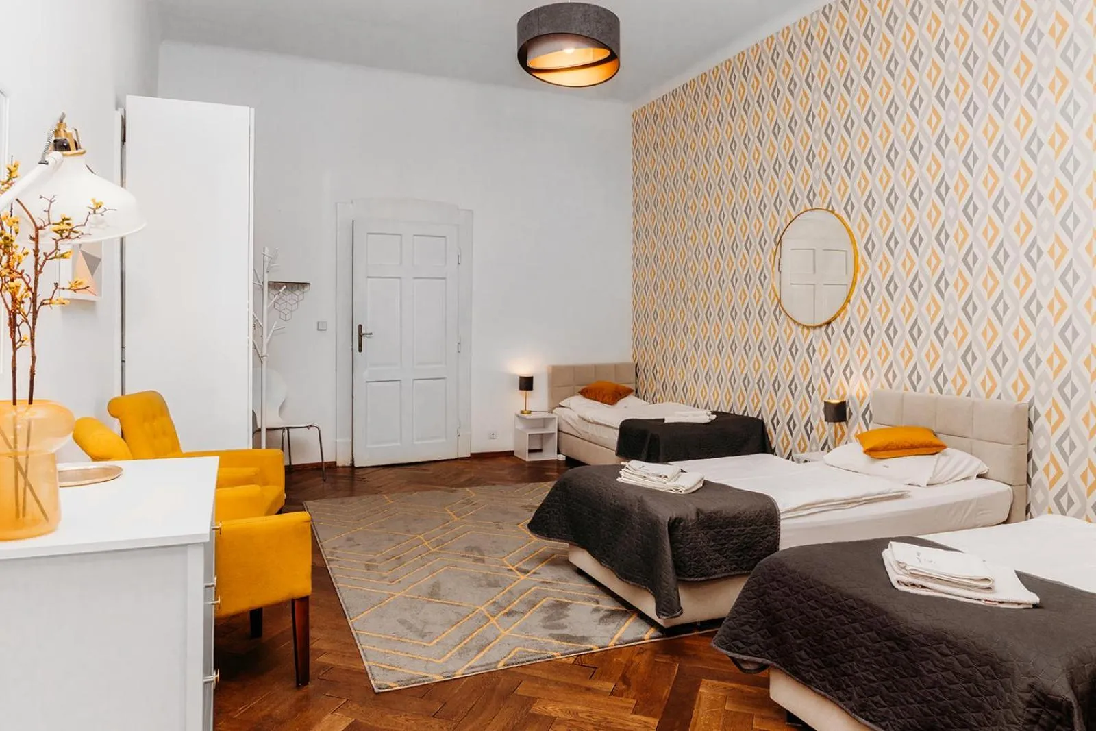 Bed in Antique Apartments Old Town