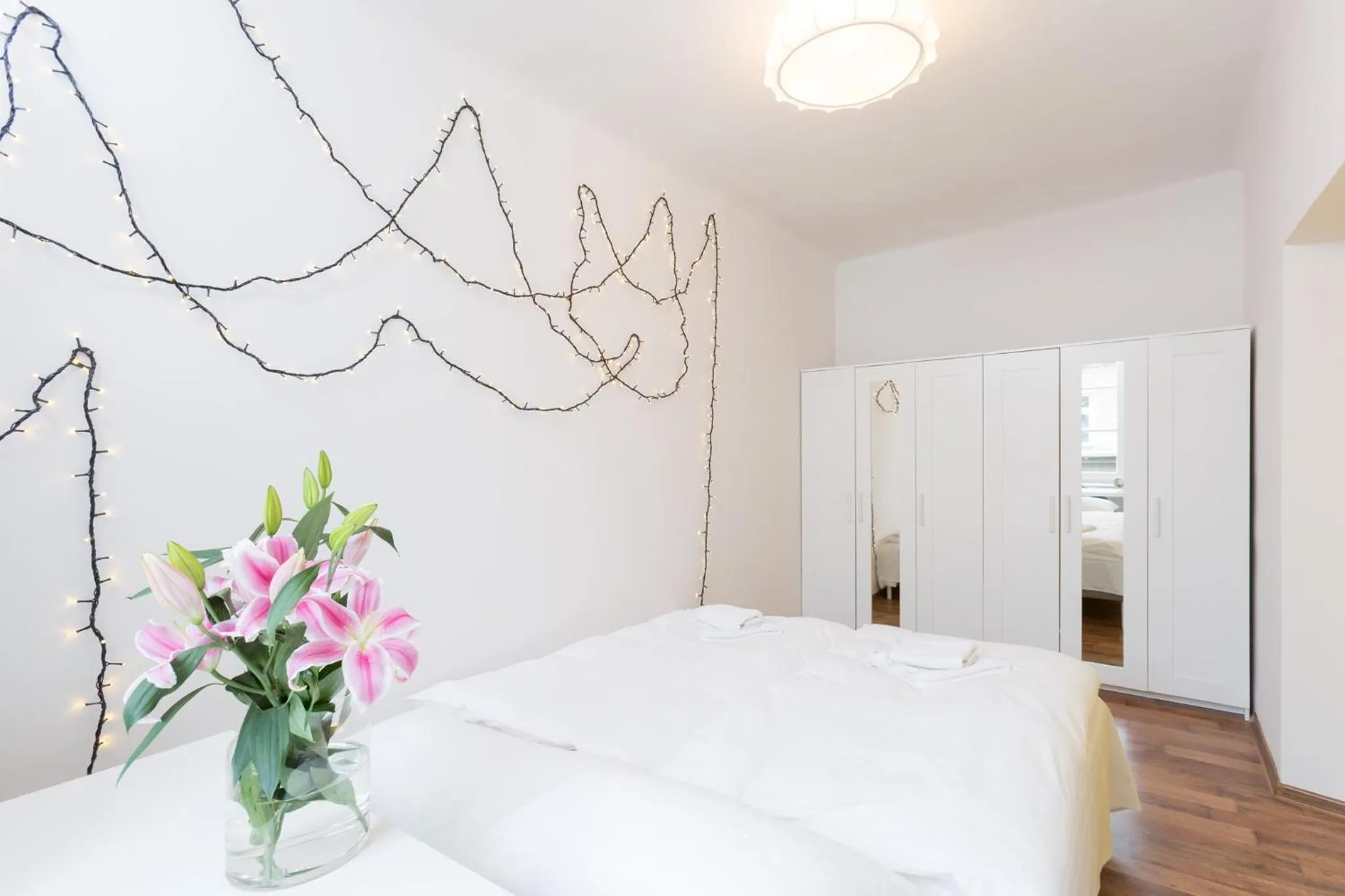 Bed in Antique Apartments Old Town