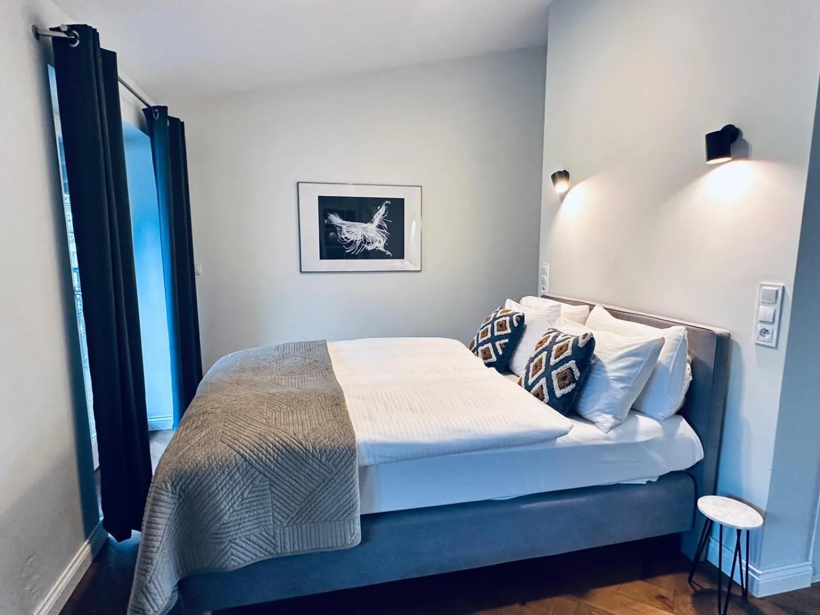 Bed in Antique Apartments Old Town