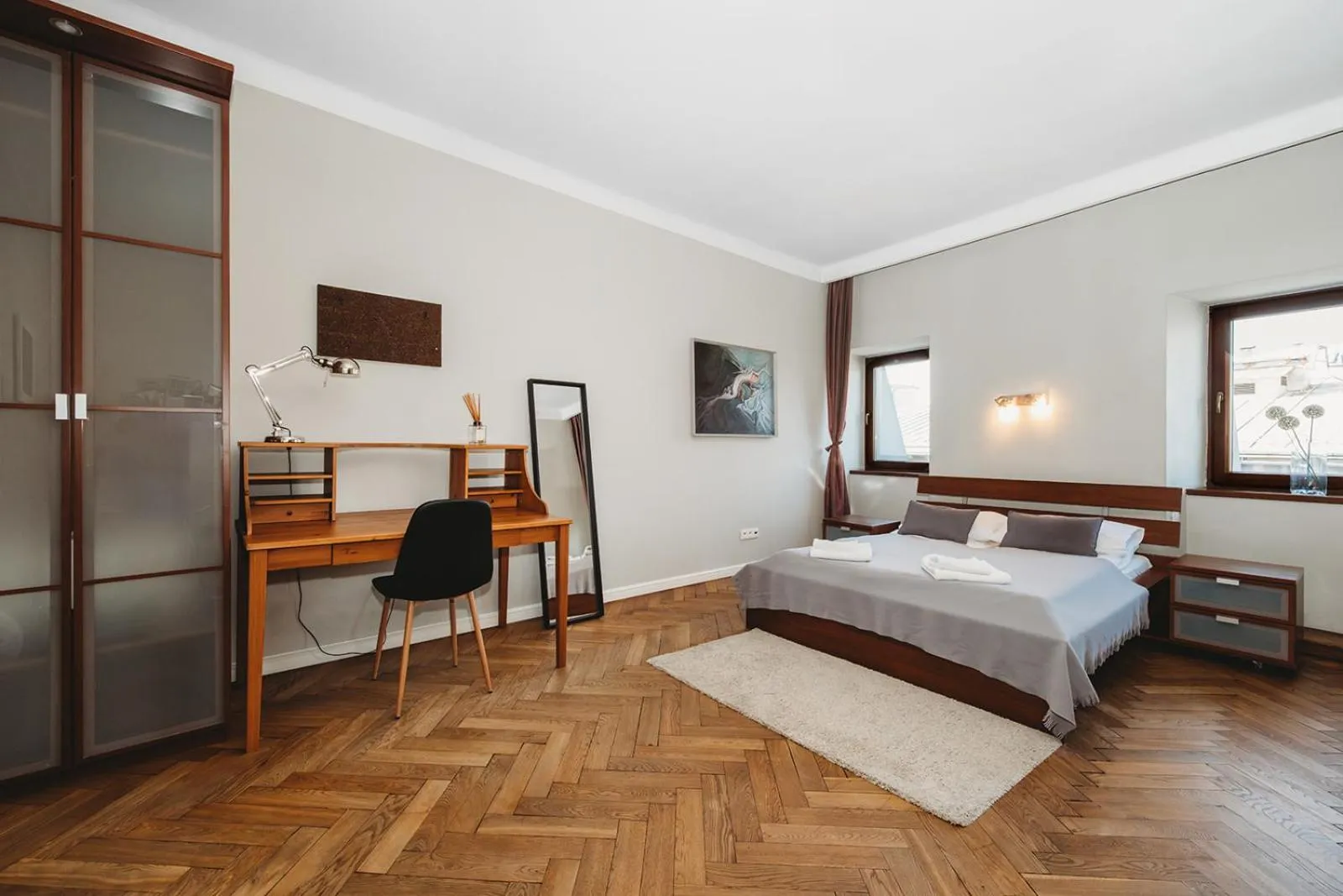 Bed in Antique Apartments Old Town