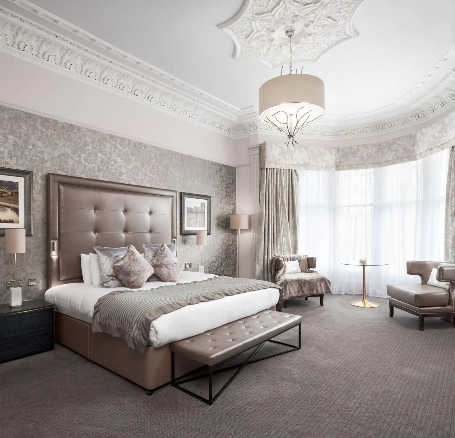 Bed in Number 10 Hotel