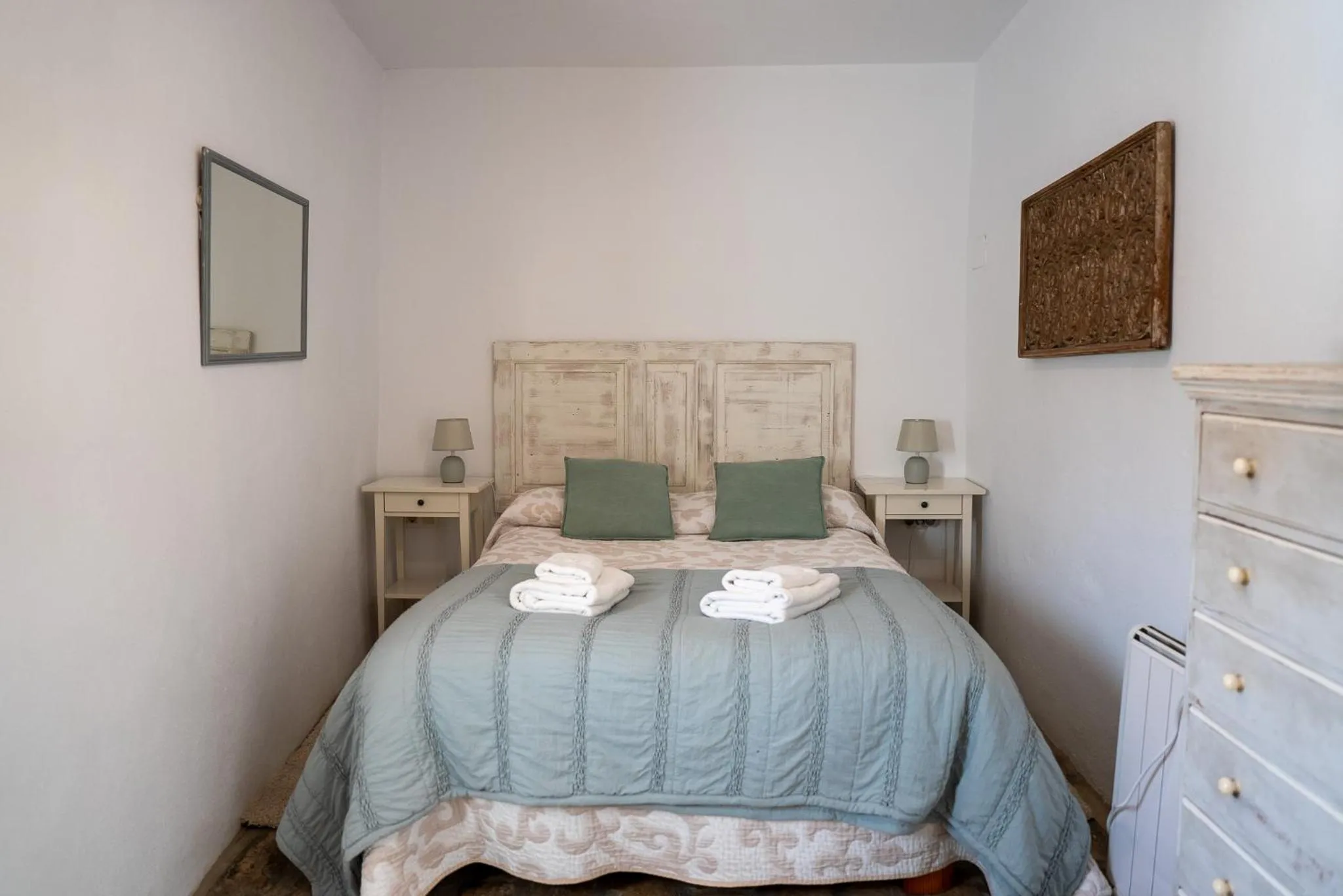 Bedroom, Bed in Casa Las Cuadras - Califa Casas Vejer