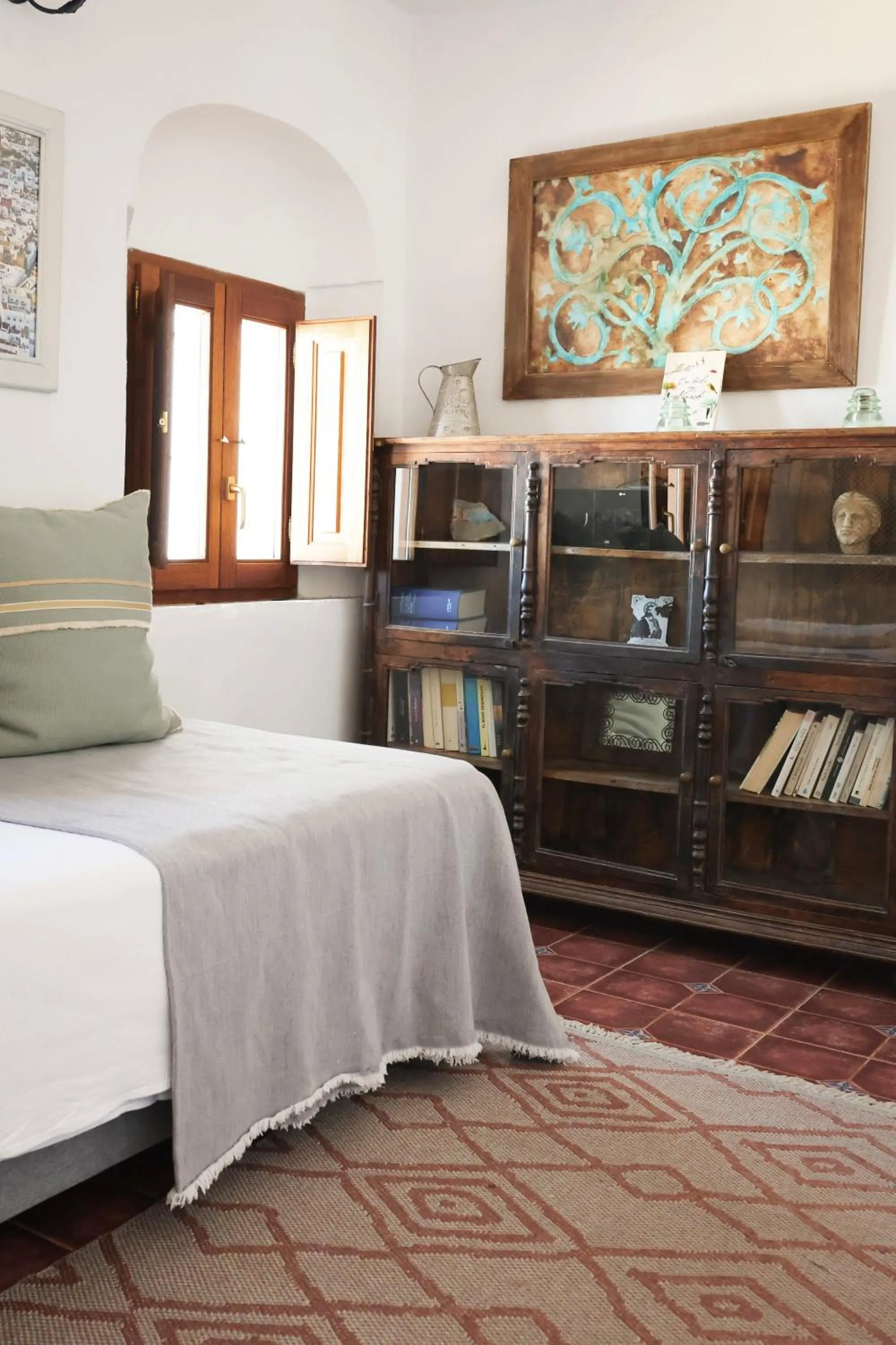 Bedroom, Bed in Casa Las Cuadras - Califa Casas Vejer