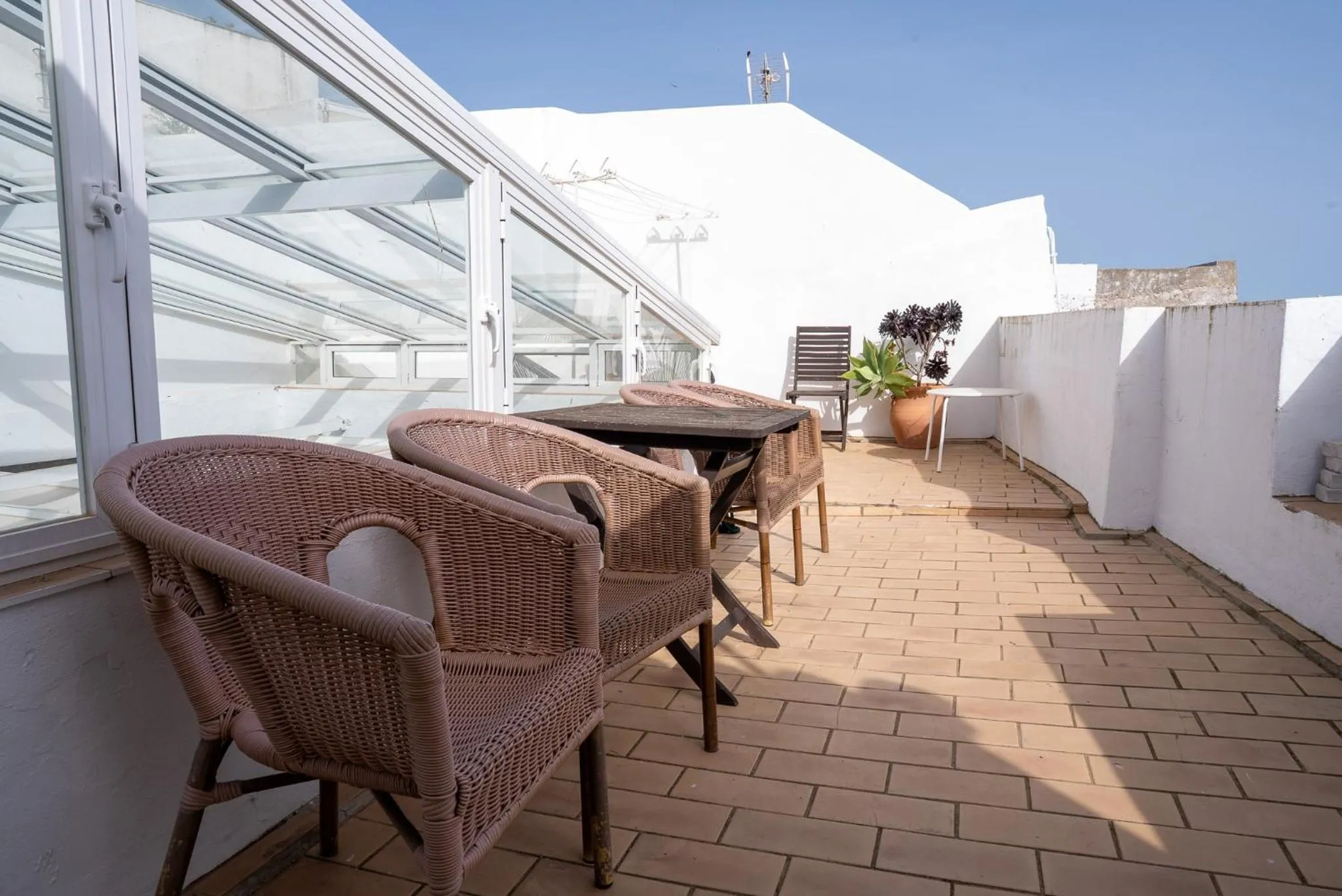 Balcony/Terrace in Casa Las Cuadras - Califa Casas Vejer