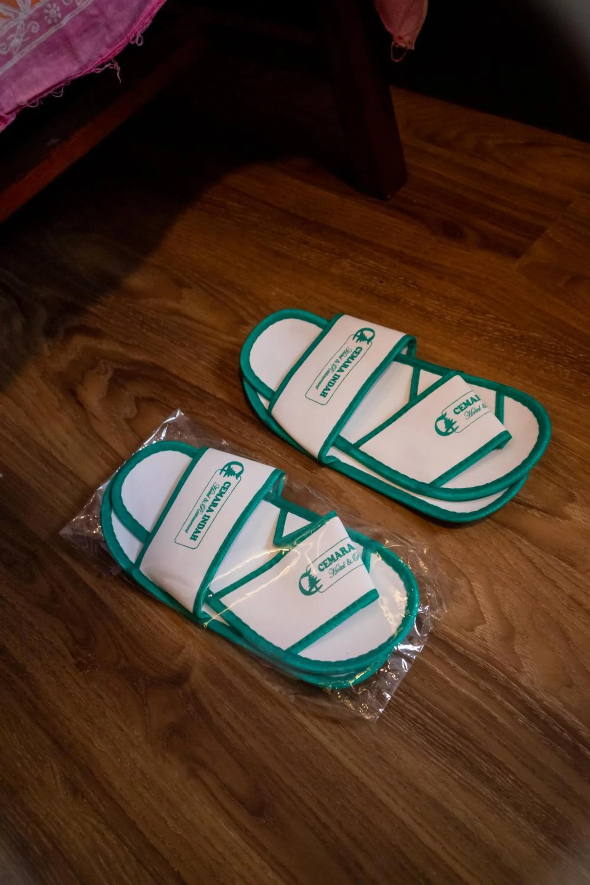 Text overlay in Cemara Indah Hotel