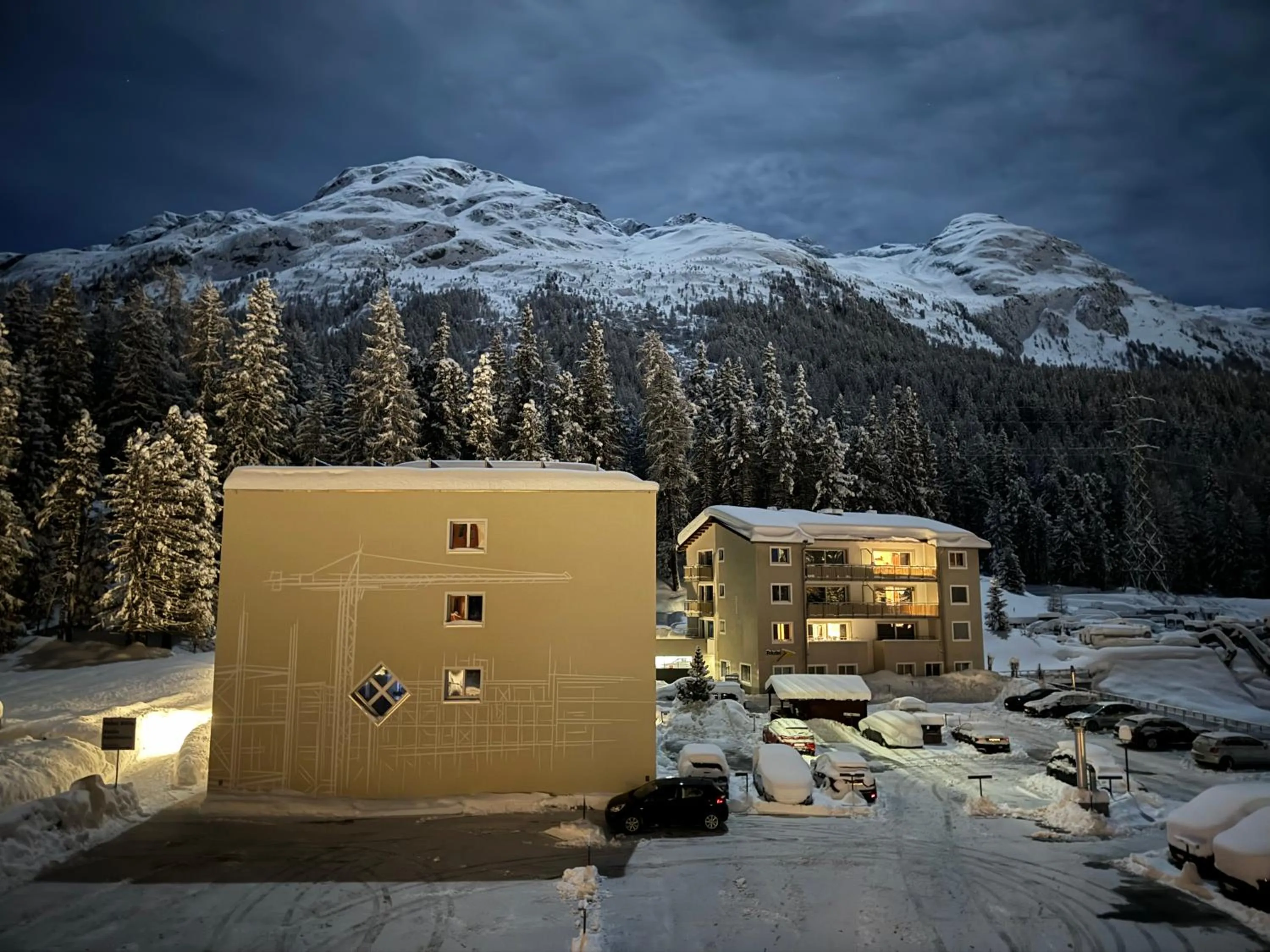 Property building in Aladin Apartments St Moritz