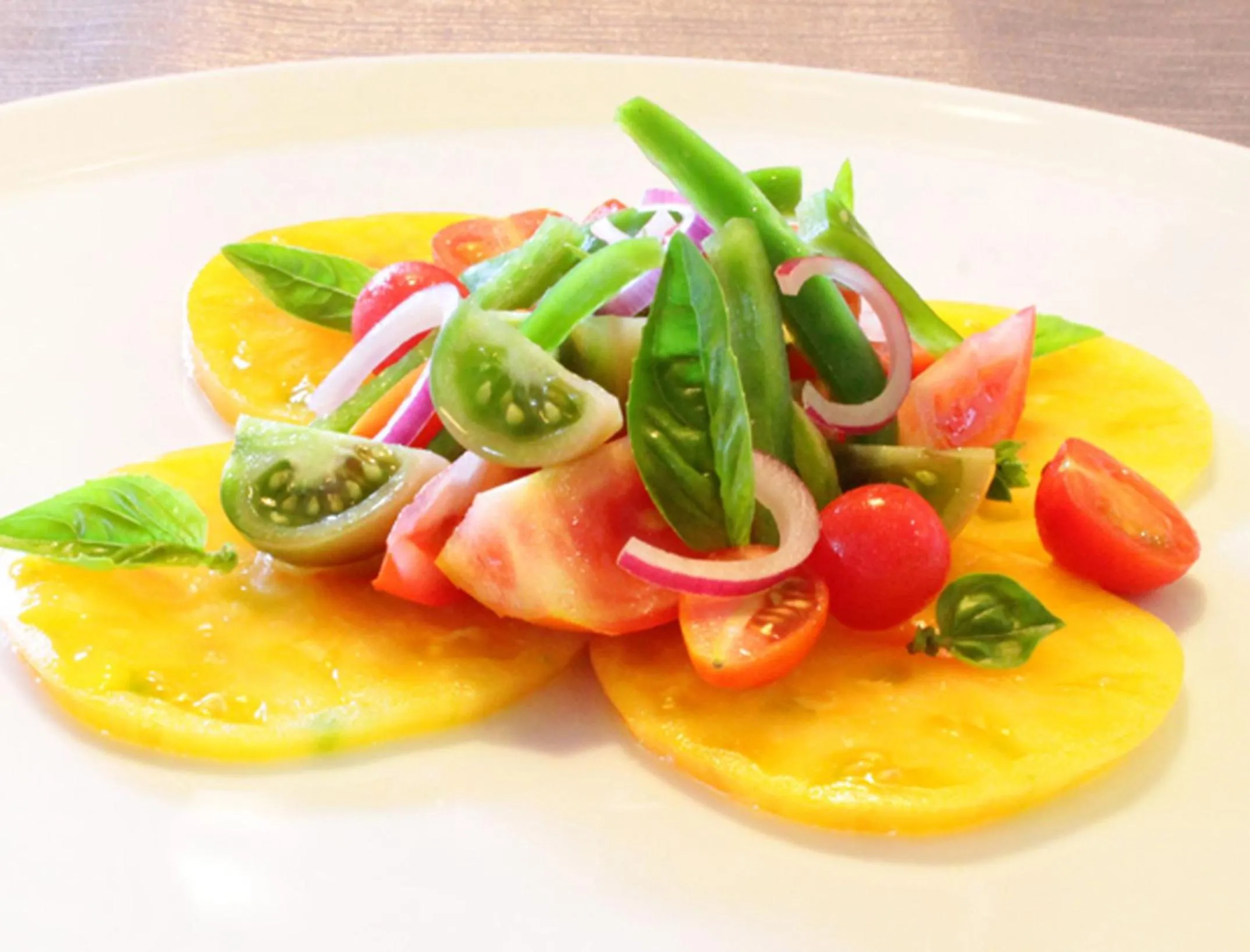 Food close-up in Malerwinkl Restaurant + Kunsthotel