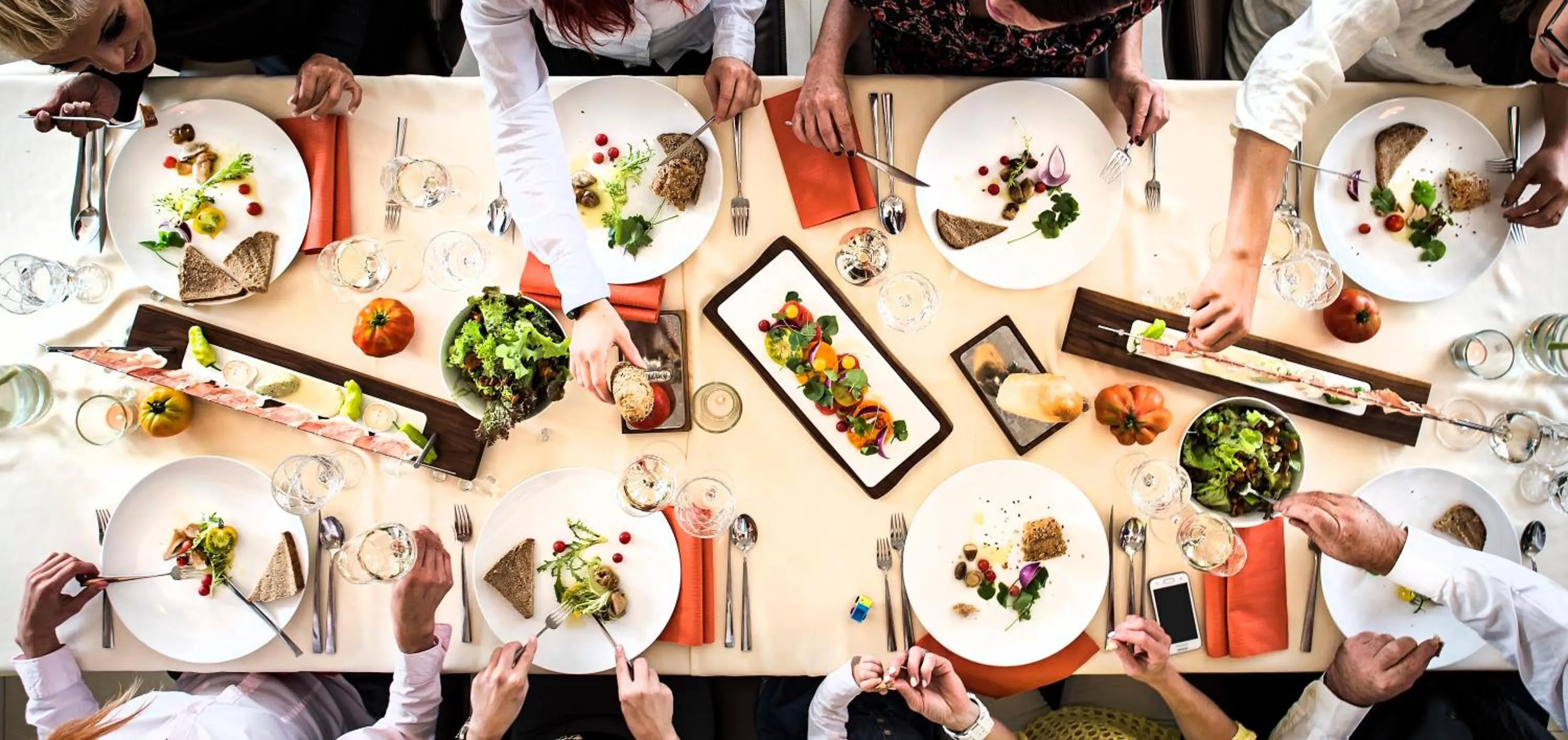 Food close-up in Malerwinkl Restaurant + Kunsthotel