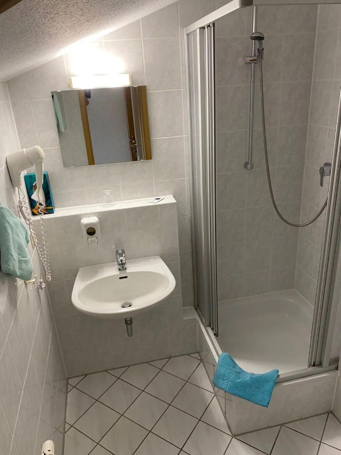 Shower in Hotel Janssen