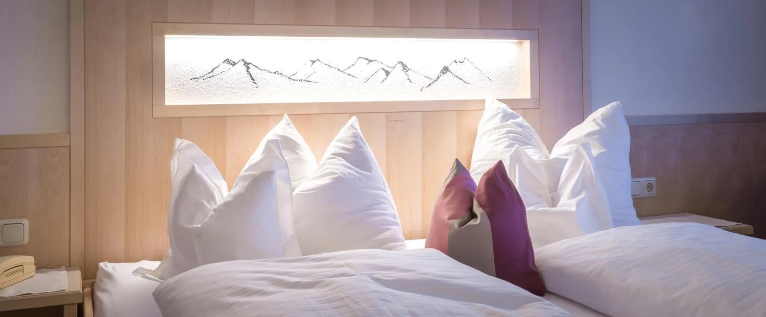 Bed in Hotel Grieserin