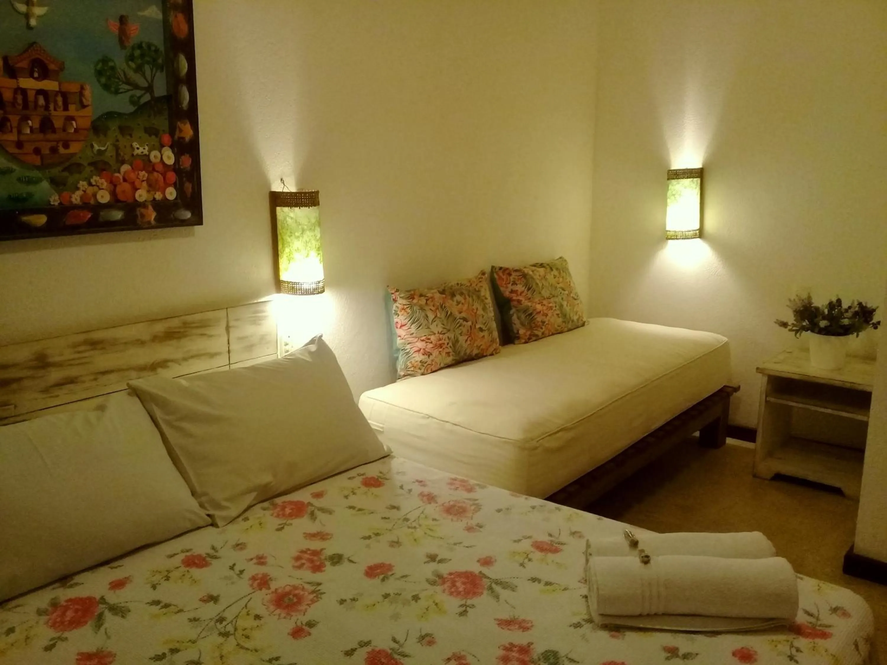 Bed in Pousada Rosa dos Ventos