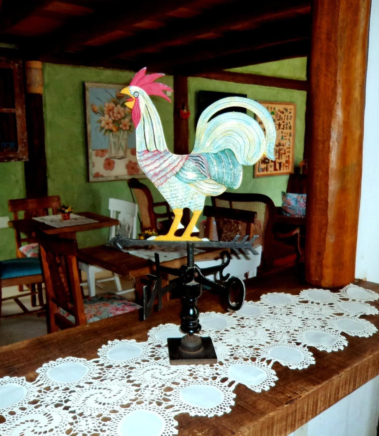 Decorative detail in Pousada Rosa dos Ventos