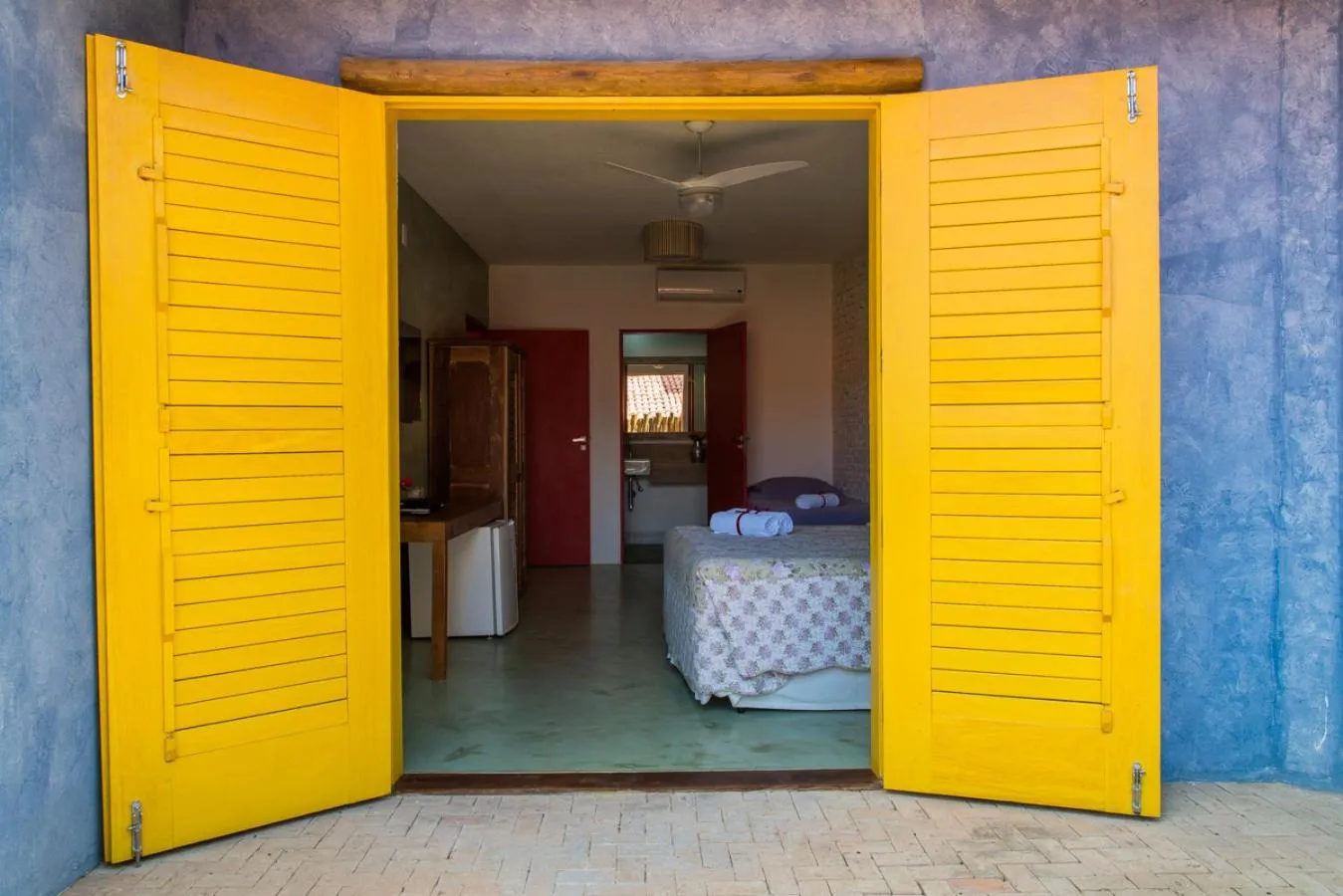 Bed in Pousada Rosa dos Ventos