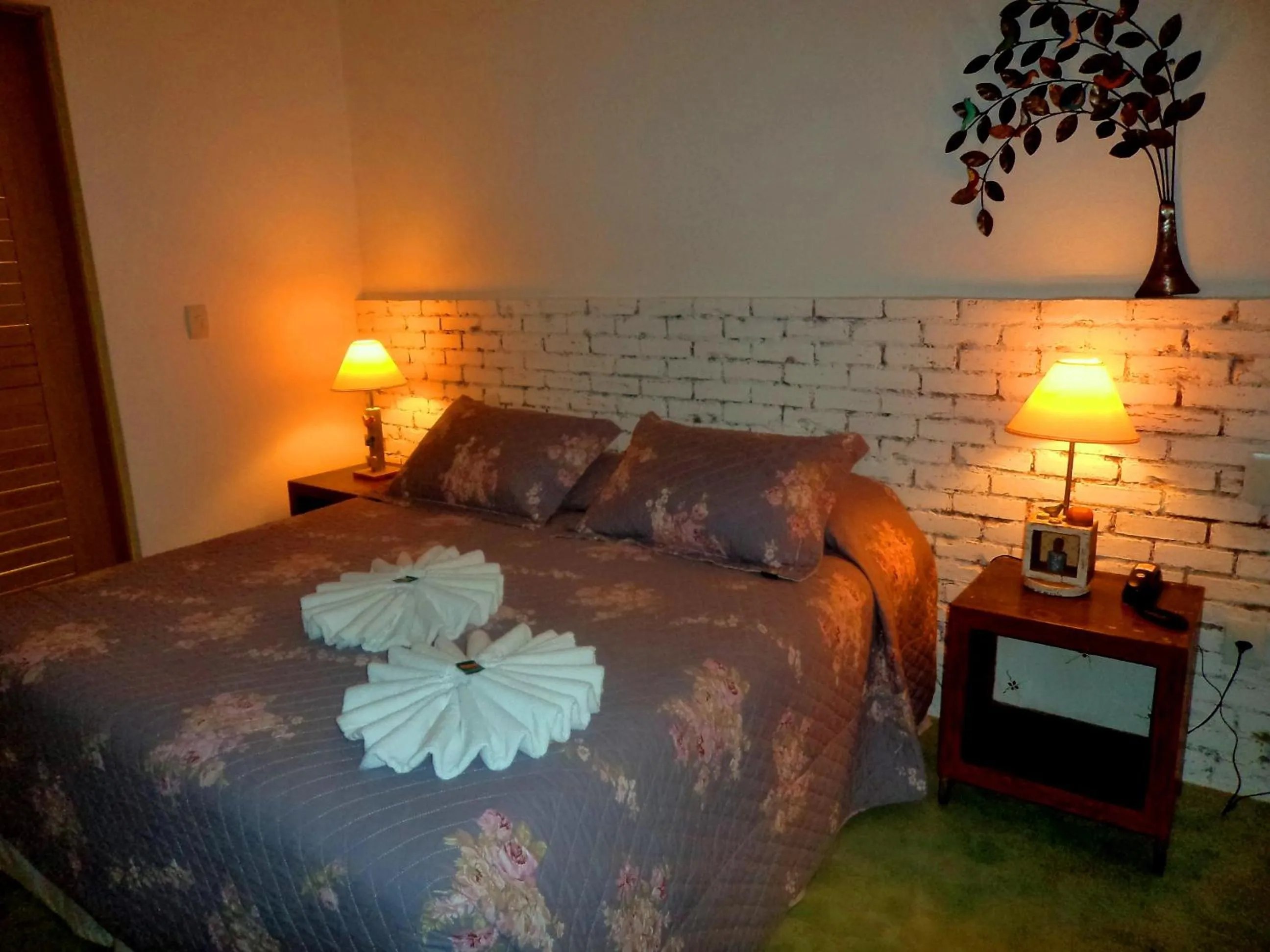 Bed in Pousada Rosa dos Ventos