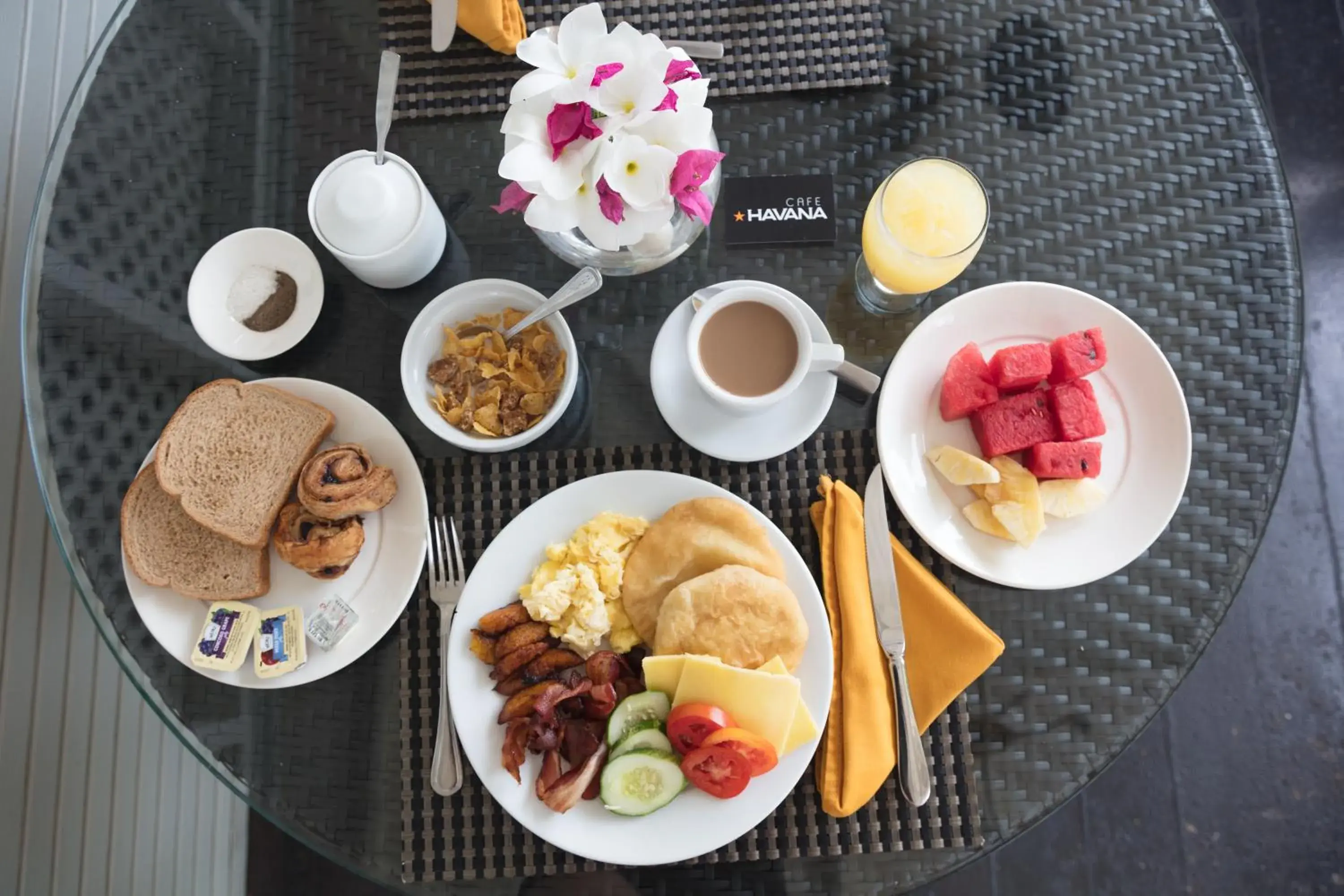 Food close-up in Bacolet Beach Club Food close-up in Bacolet Beach Club