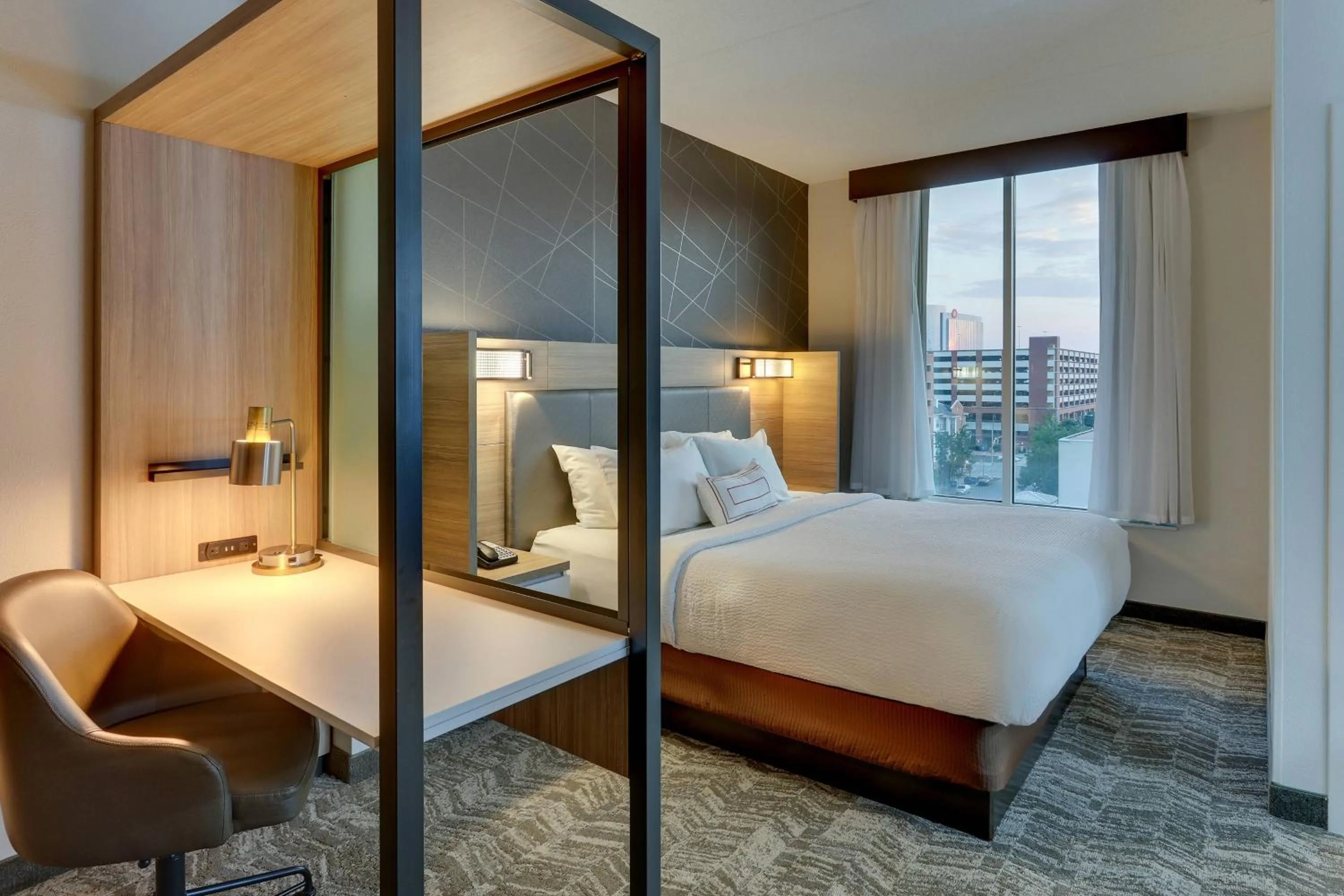 Photo of the whole room, Bed in SpringHill Suites by Marriott Birmingham Downtown at UAB