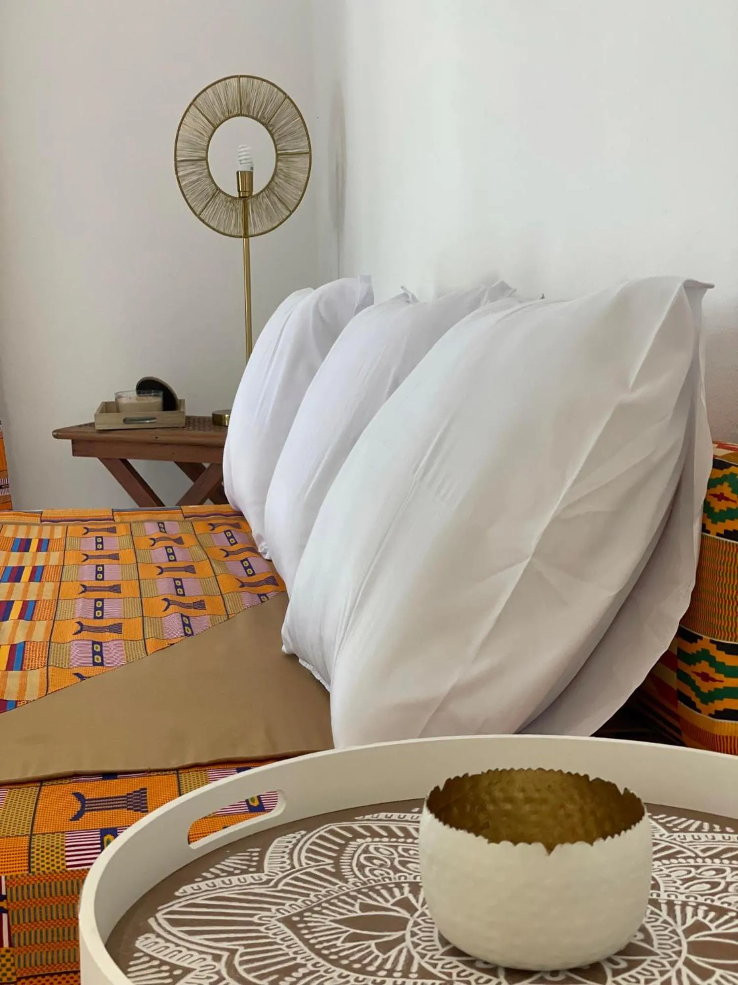 Bed in African Queen Lodge