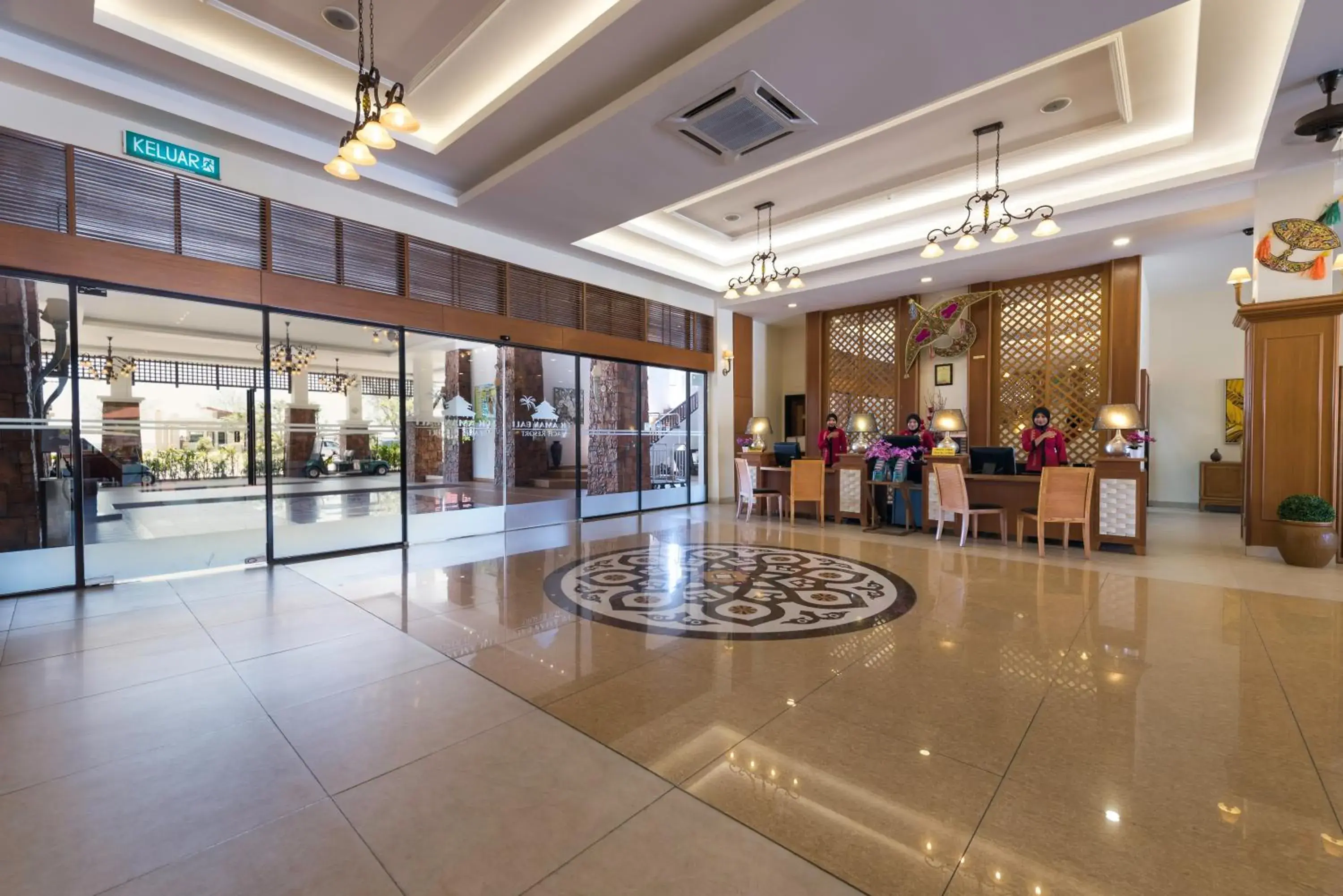 Lobby or reception in Tok Aman Bali Beach Resort @ Beachfront Lobby or reception in Tok Aman Bali Beach Resort @ Beachfront